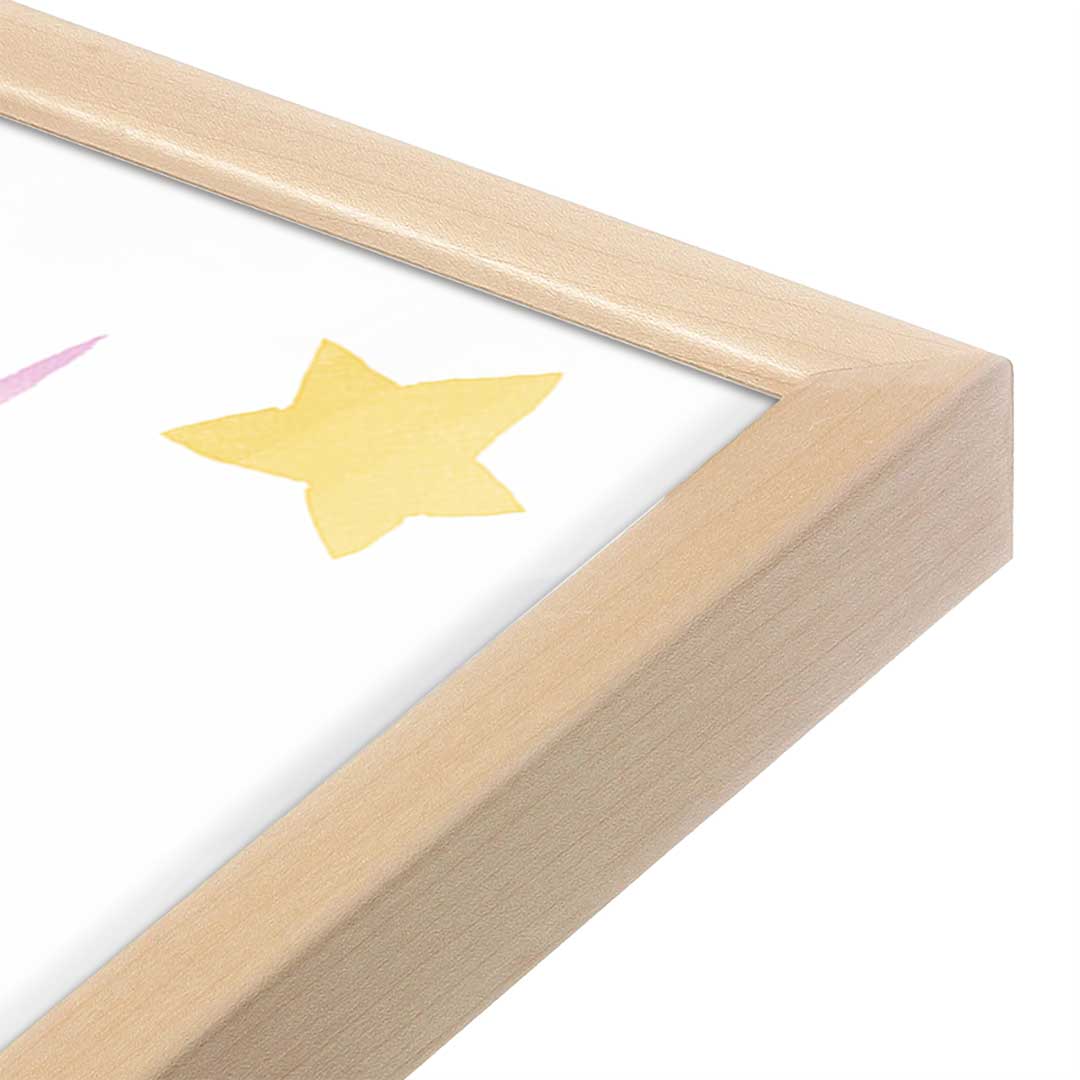 [Color:Raw Maple], Picture of art in a Raw Maple frame at an angle