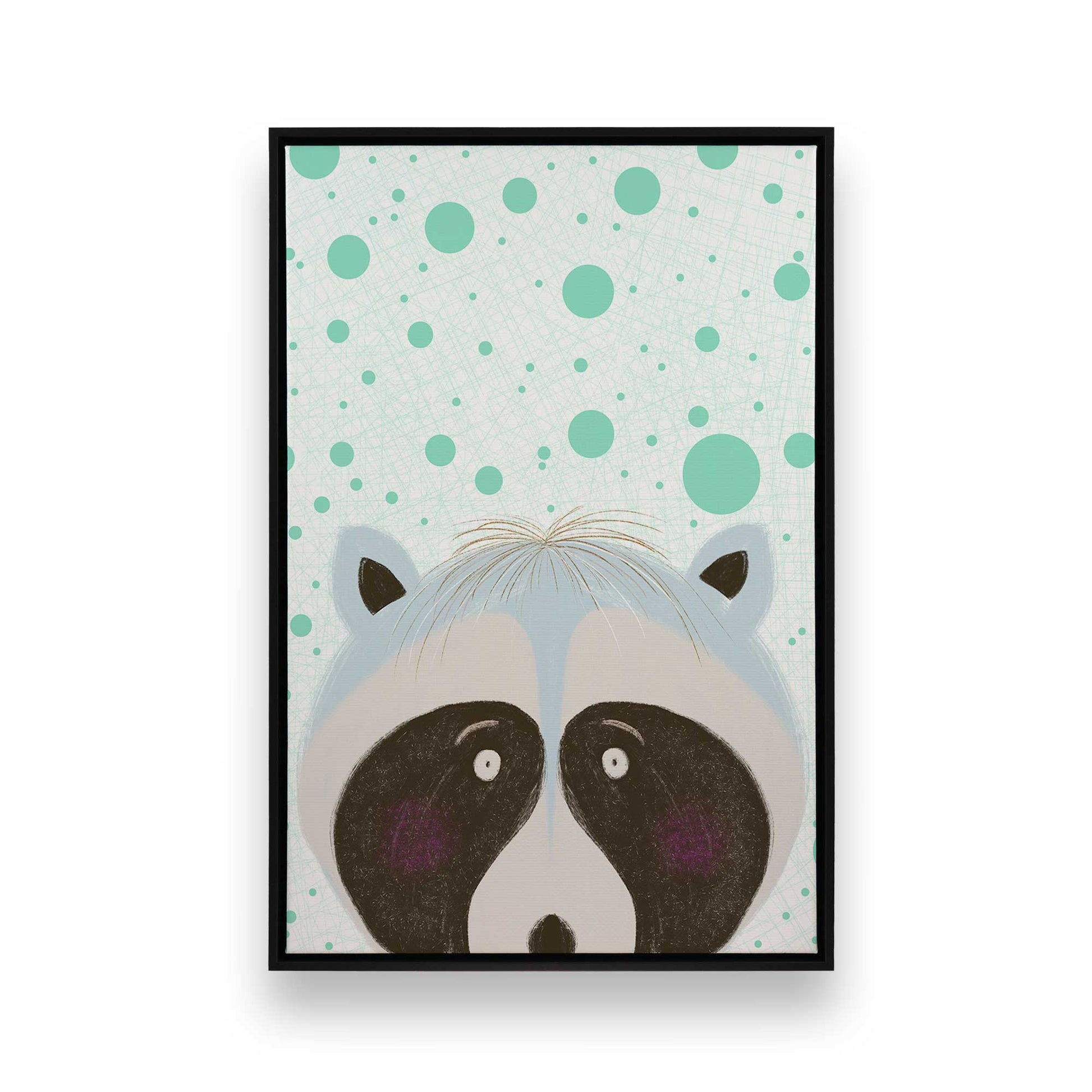 [Color:Satin Black], Picture of art in a Satin Black frame