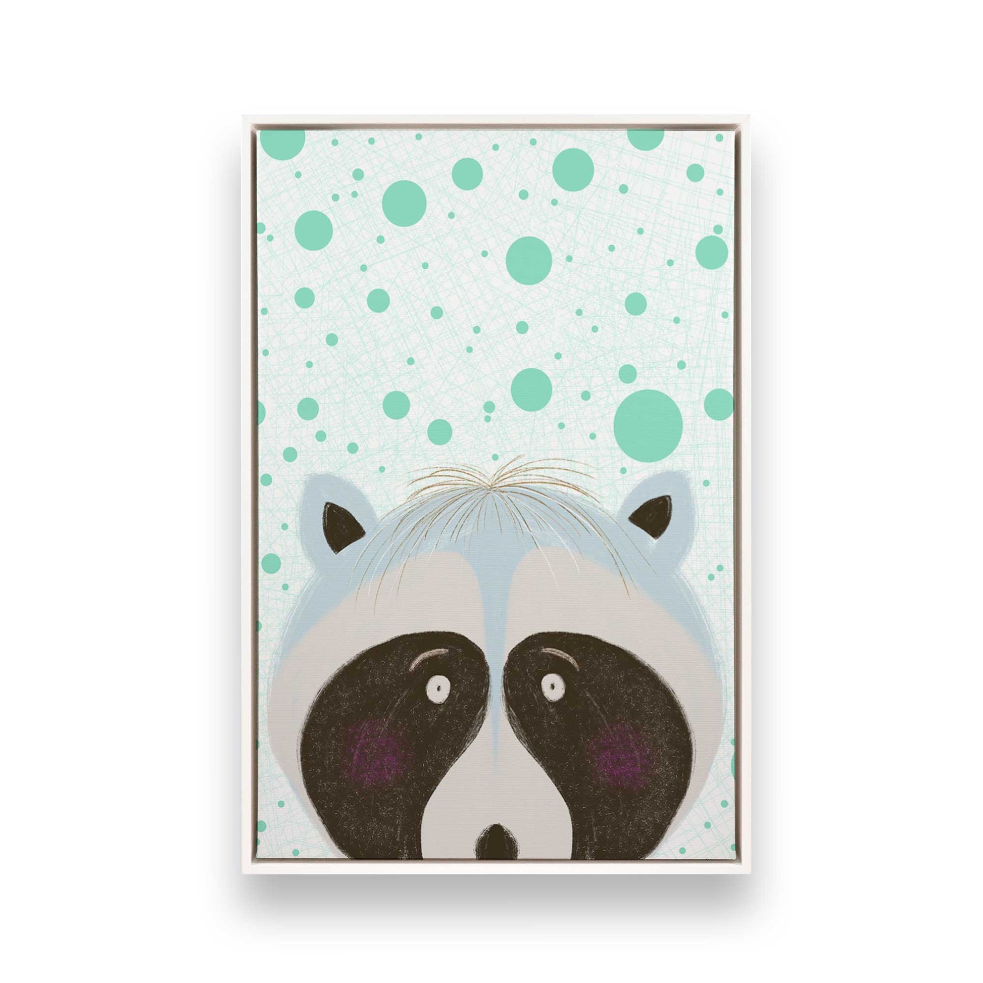 [Color:Opaque White], Picture of art in a White frame