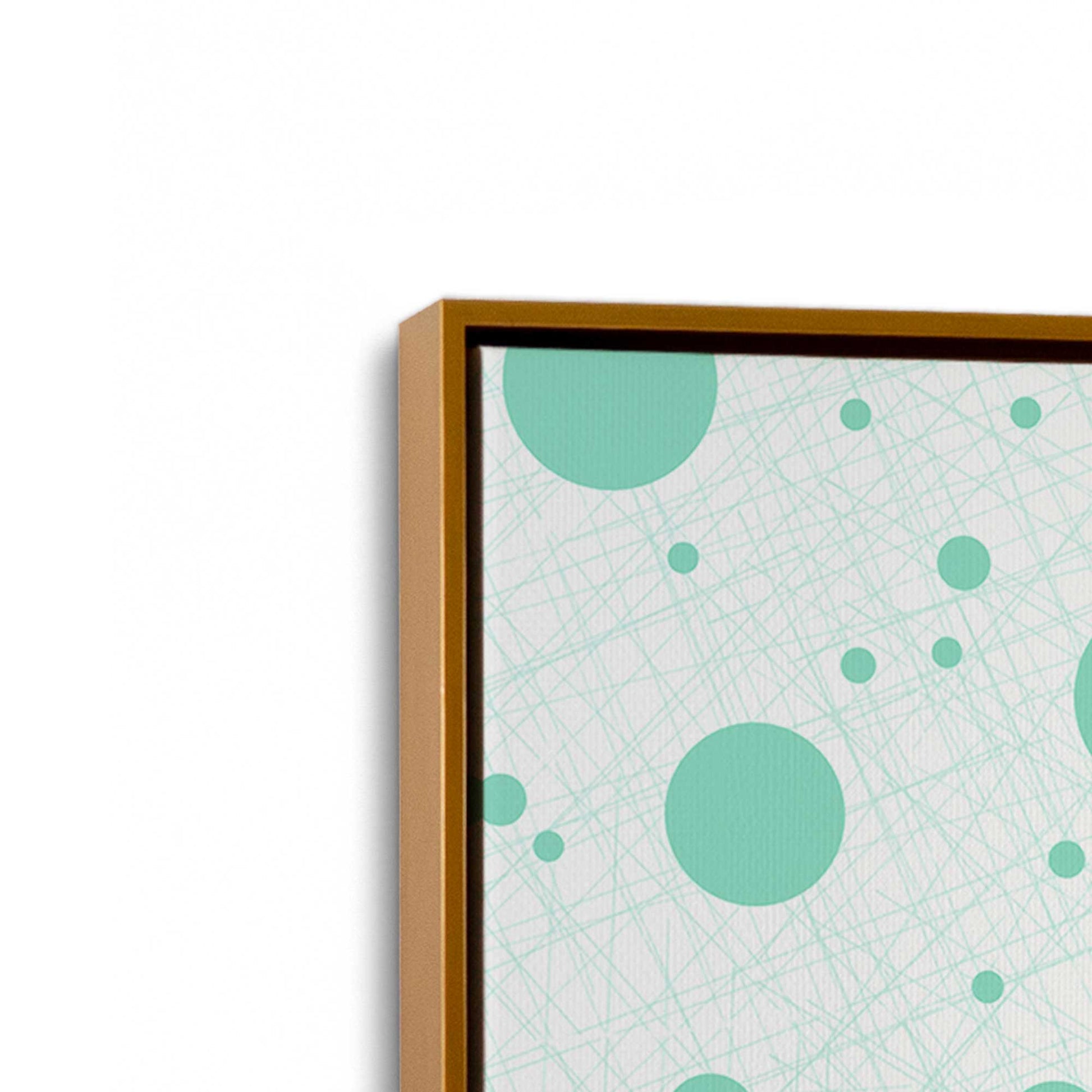 [Color:Polished Gold], Picture of art in a Polished Gold frame at an angle