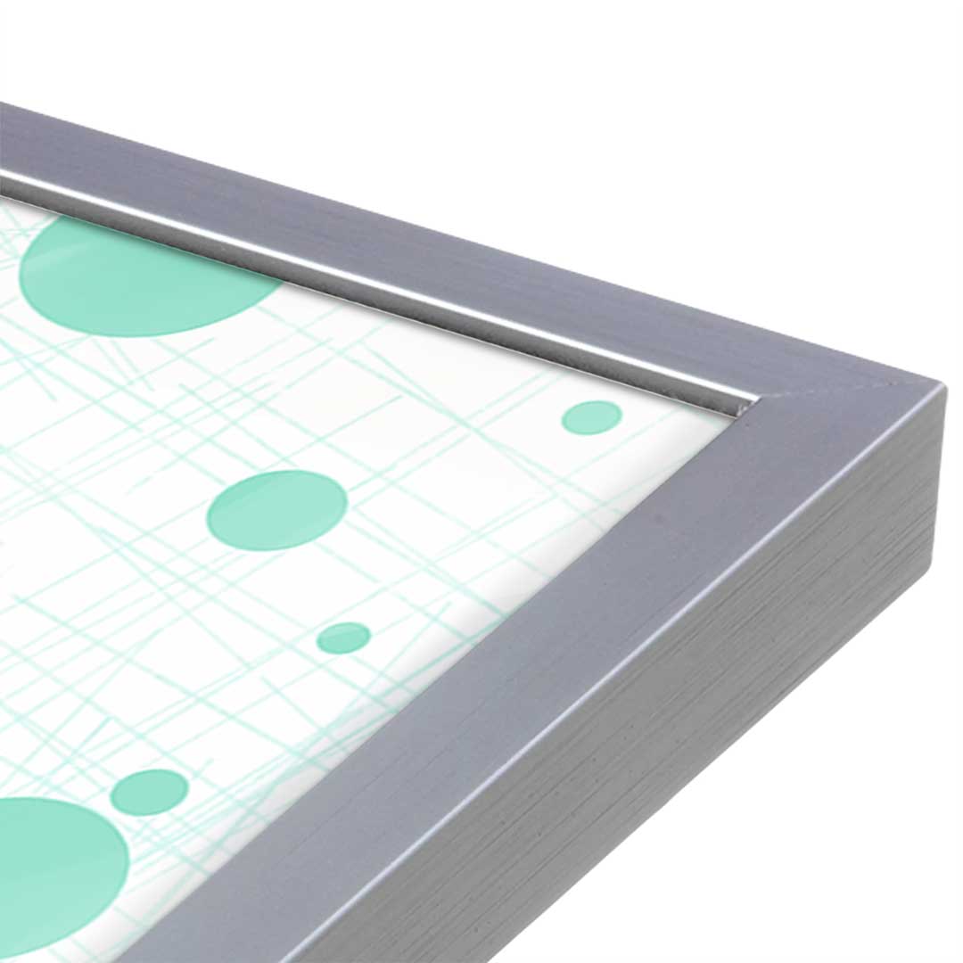 [Color:Polished Chrome], Picture of art in a Polished Chrome frame at an angle