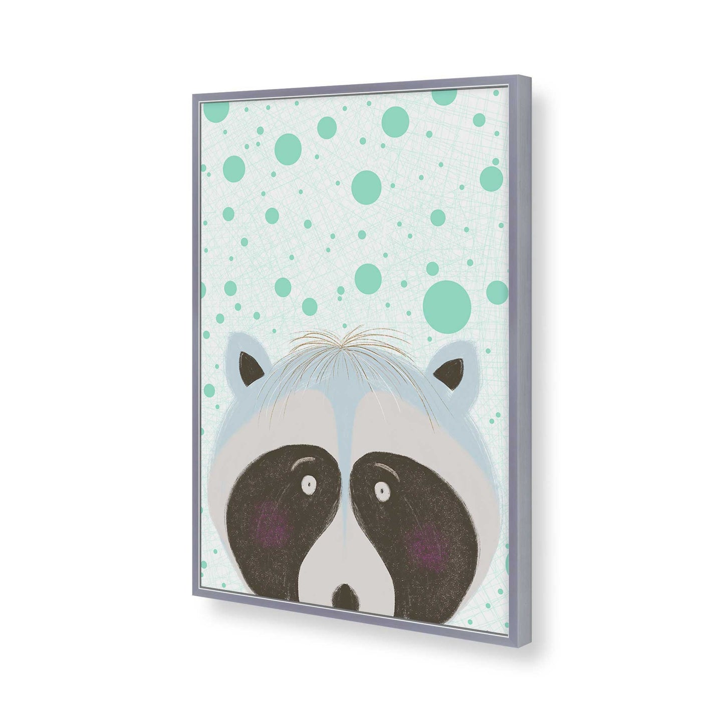 [Color:Polished Chrome], Picture of art in a Polished Chrome frame of the corner