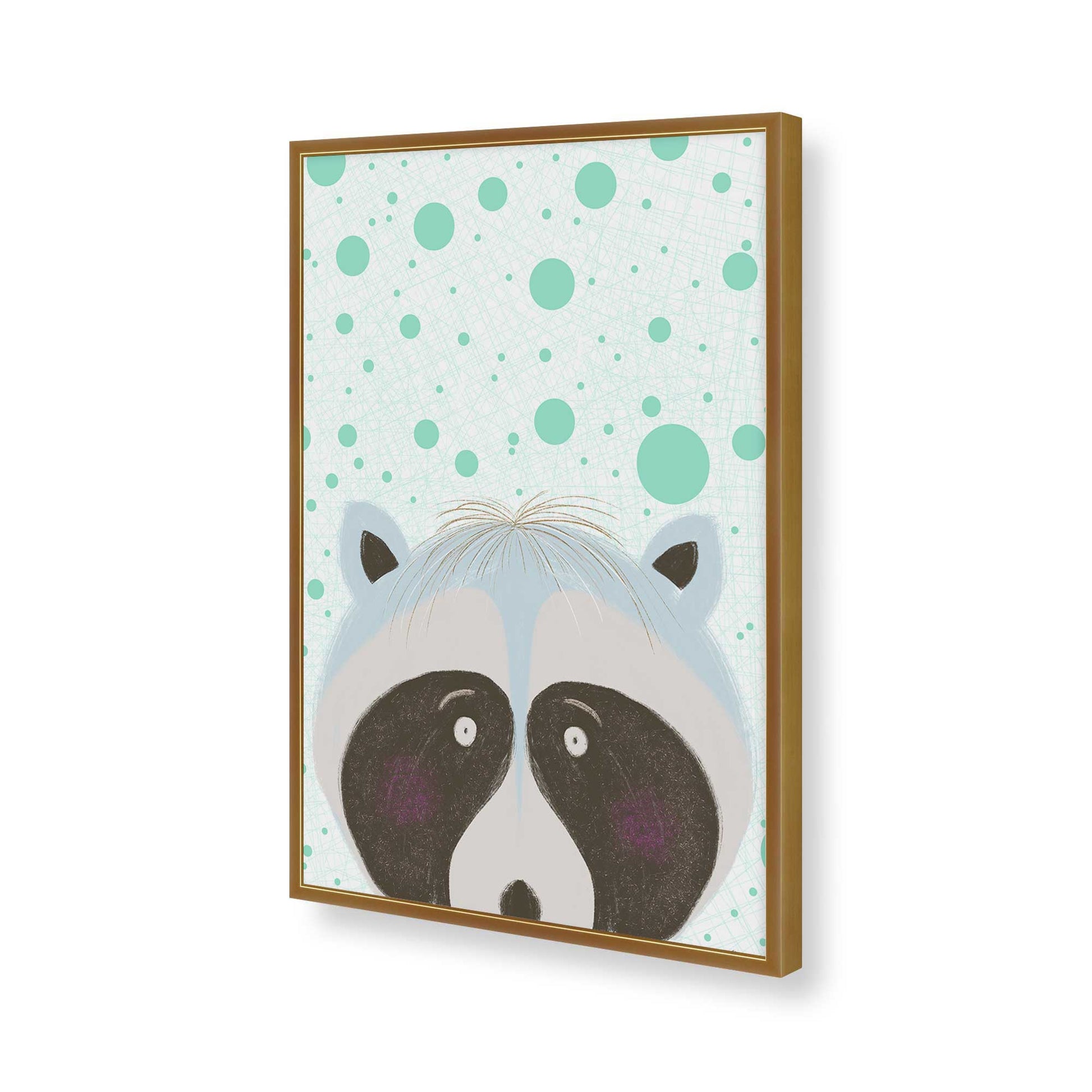 [Color:Polished Gold], Picture of art in a Polished Gold frame of the corner