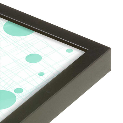 [Color:Satin Black], Picture of art in a Satin Black frame at an angle
