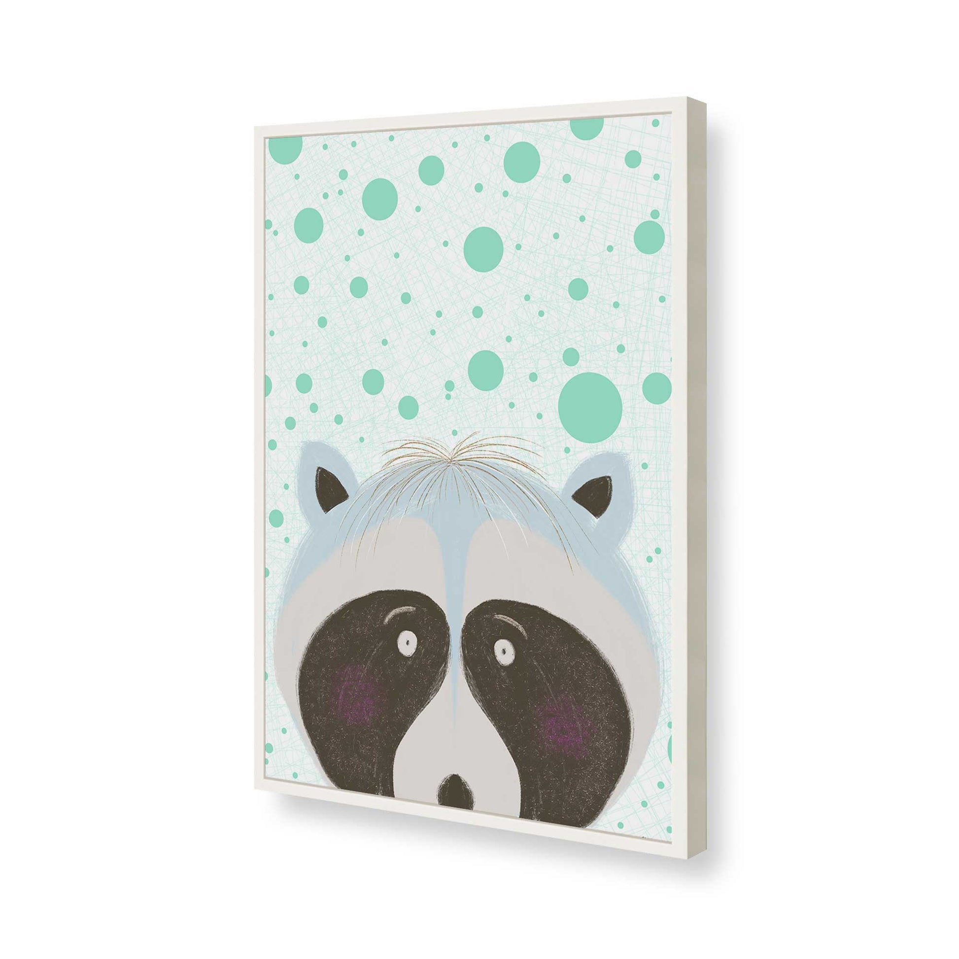 [Color:Opaque White], Picture of art in a Opaque White frame of the corner