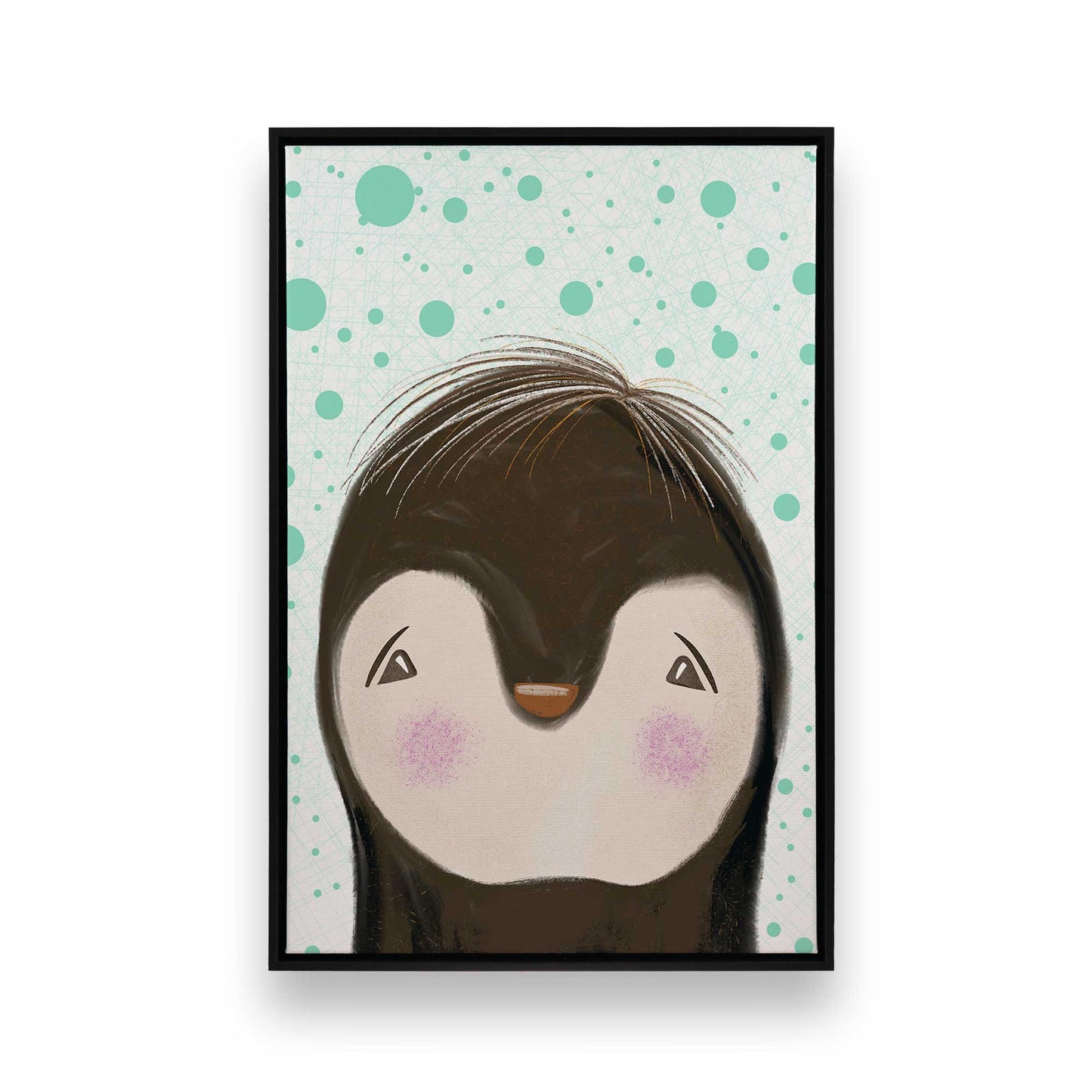 [Color:Satin Black], Picture of art in a Satin Black frame