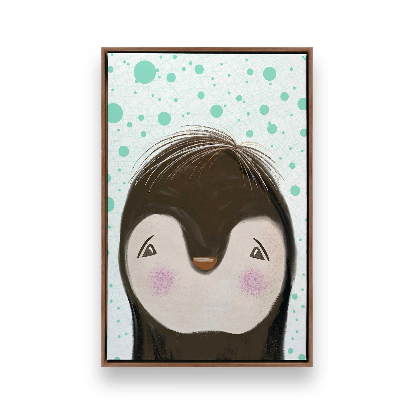 [Color:Walnut], Picture of art in a Walnut frame