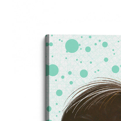 [Color:Stretched Canvas], Picture of the corner of the art