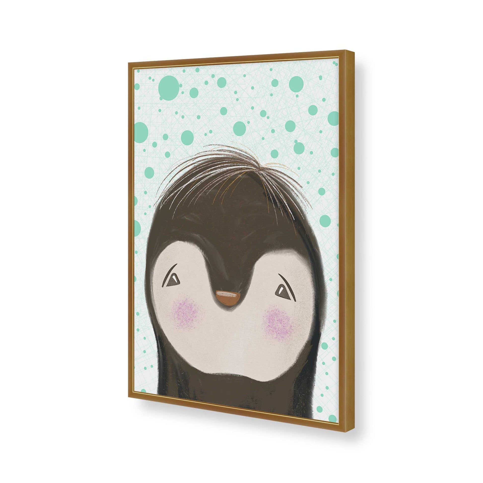 [Color:Polished Gold], Picture of art in a Polished Gold frame of the corner