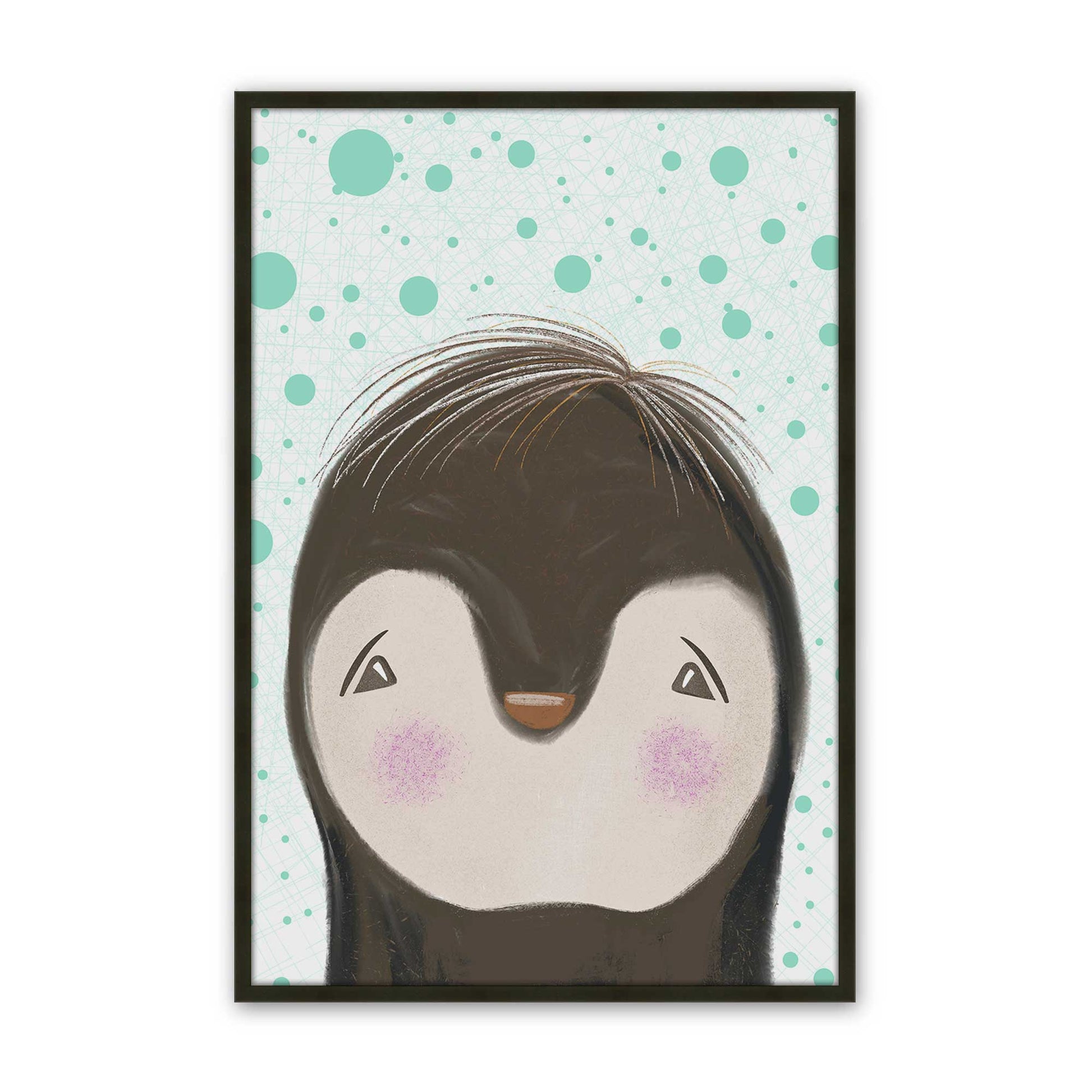 [Color:Satin Black], Picture of art in a Satin Black frame