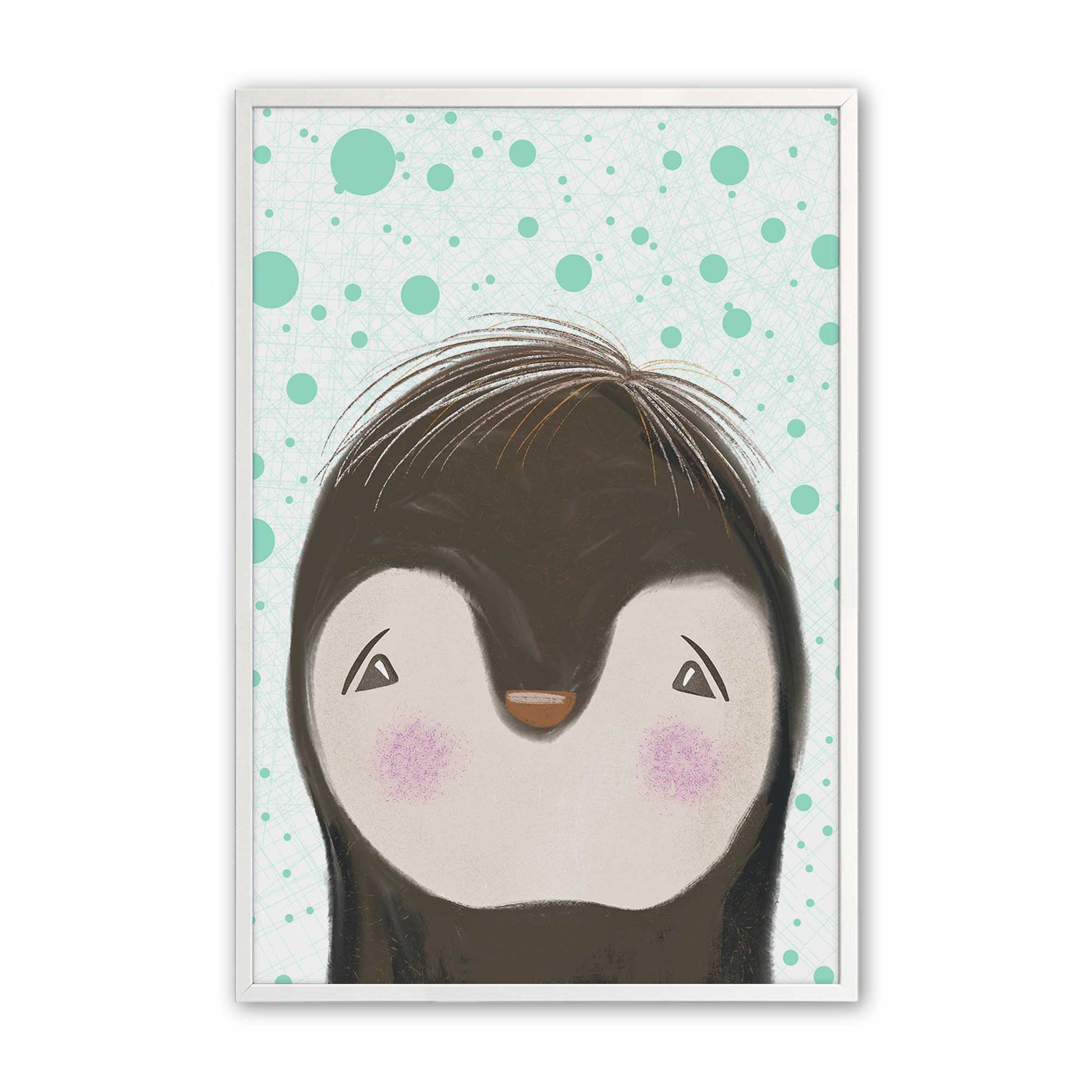 [Color:Opaque White], Picture of art in a Opaque White frame