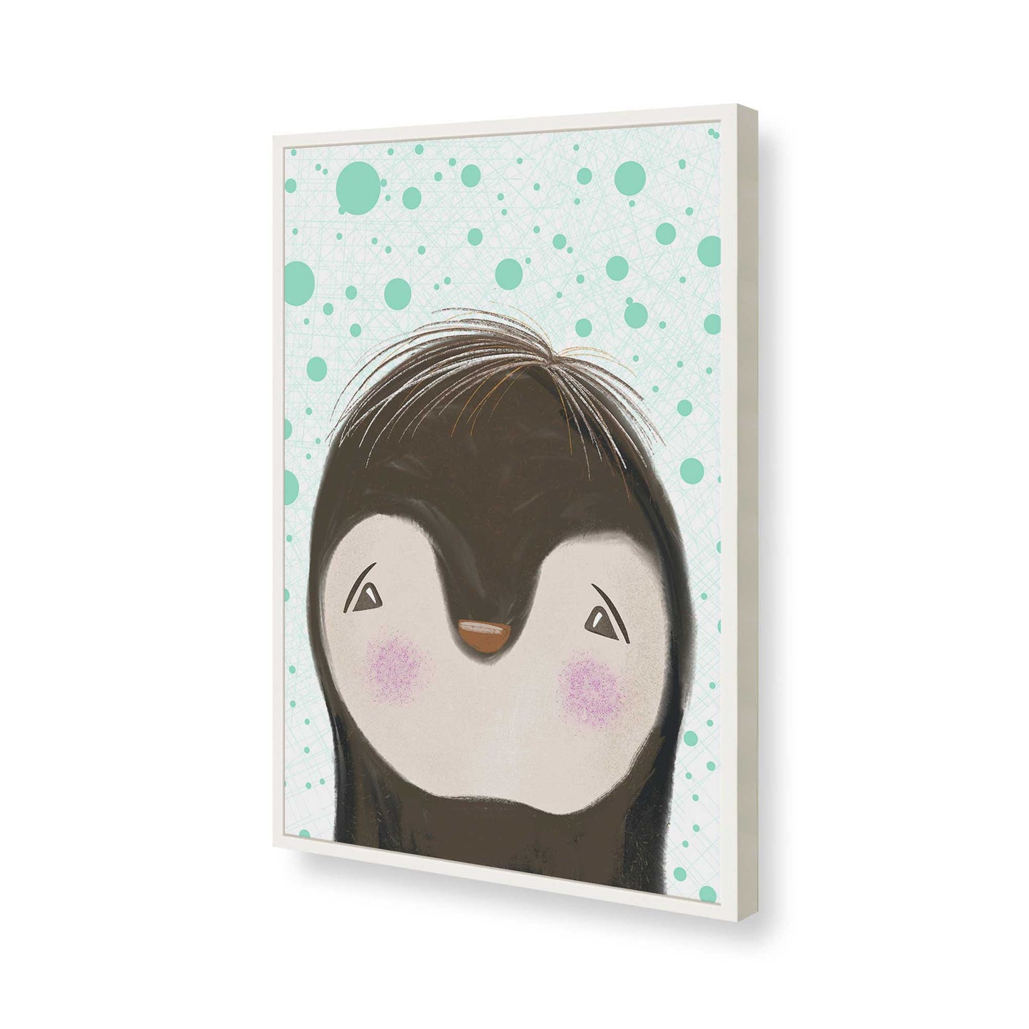 [Color:Opaque White], Picture of art in a Opaque White frame of the corner