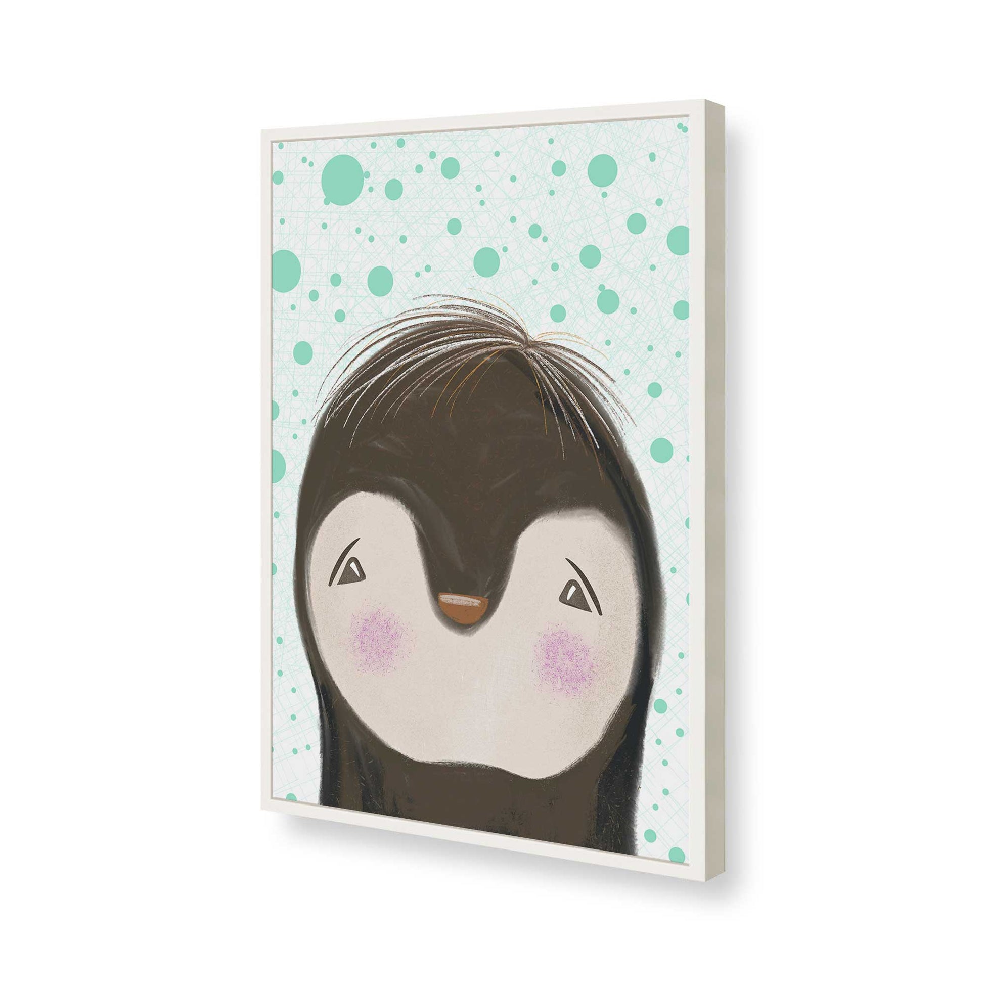 [Color:Opaque White], Picture of art in a Opaque White frame of the corner