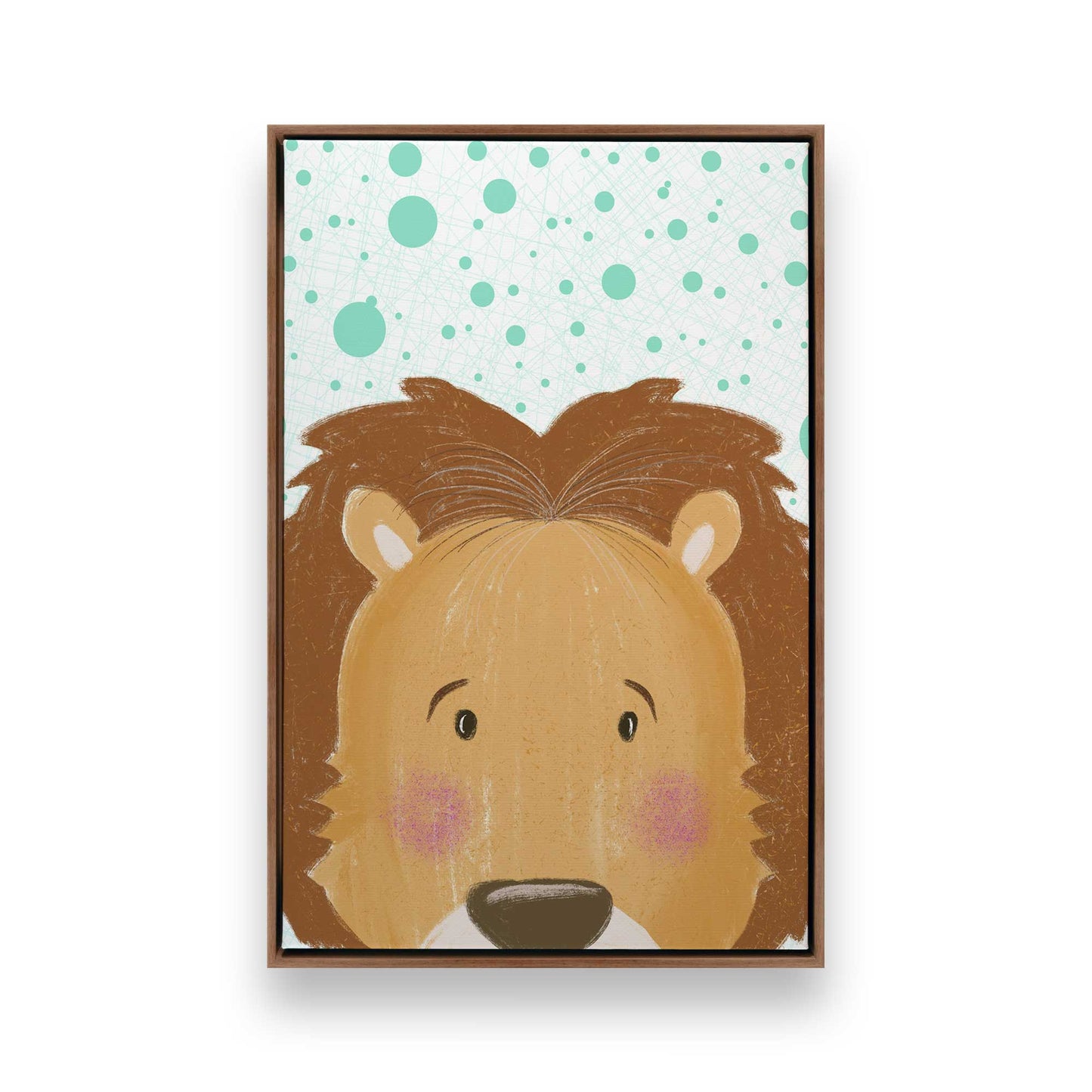 [Color:Walnut], Picture of art in a Walnut frame