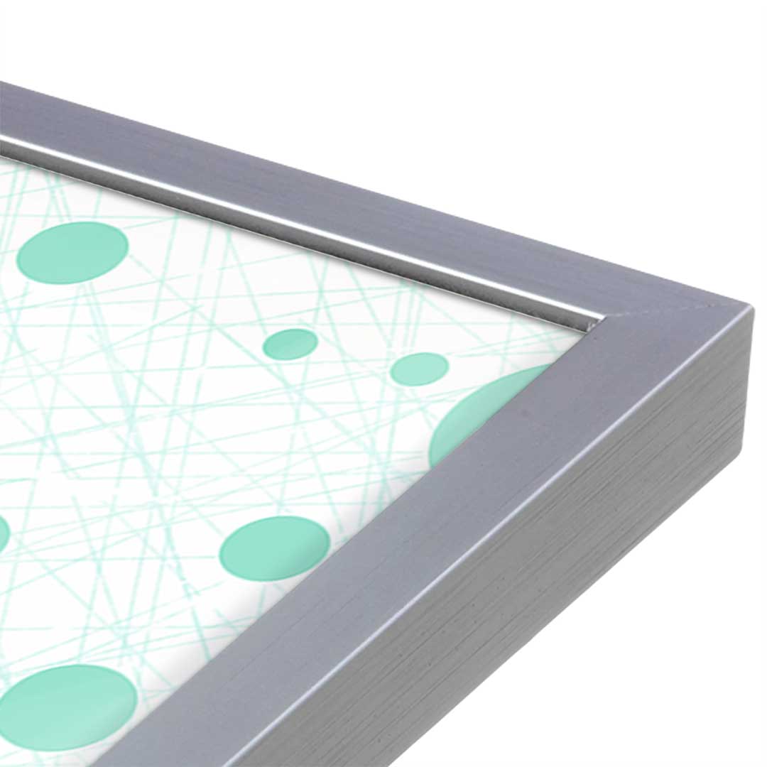 [Color:Polished Chrome], Picture of art in a Polished Chrome frame at an angle