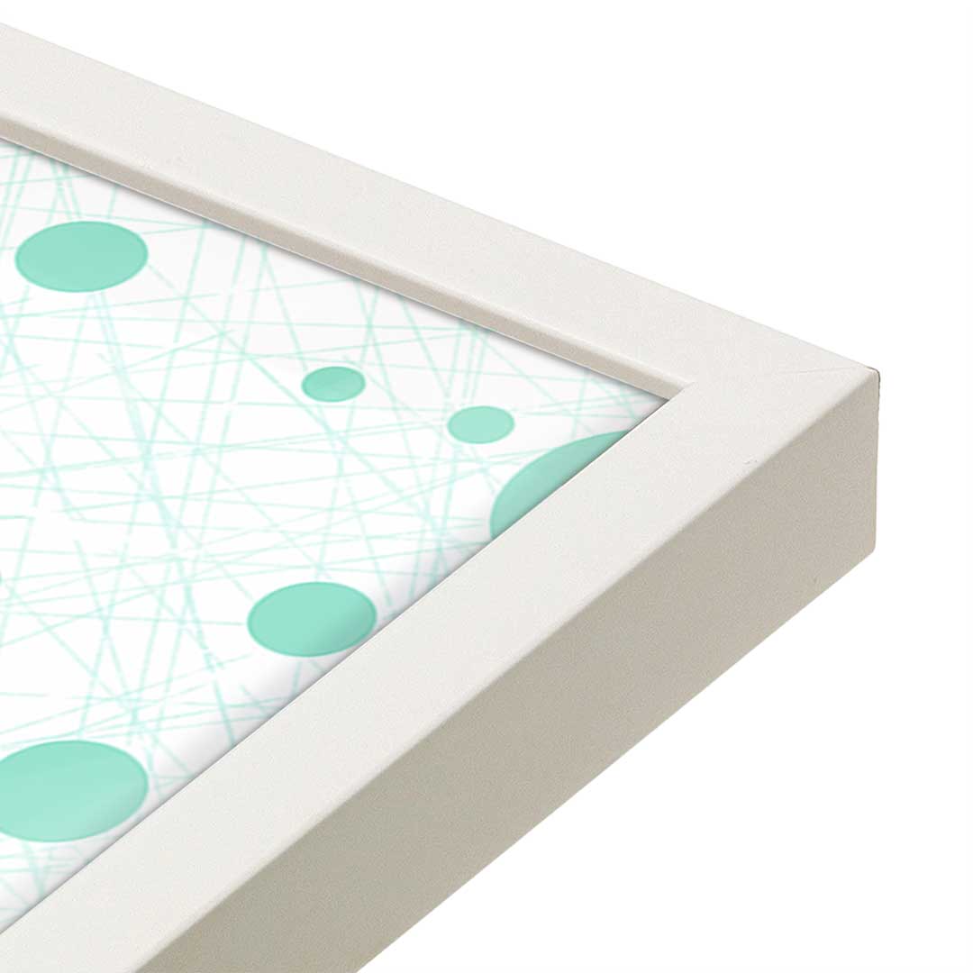 [Color:Opaque White], Picture of art in a Opaque White frame at an angle