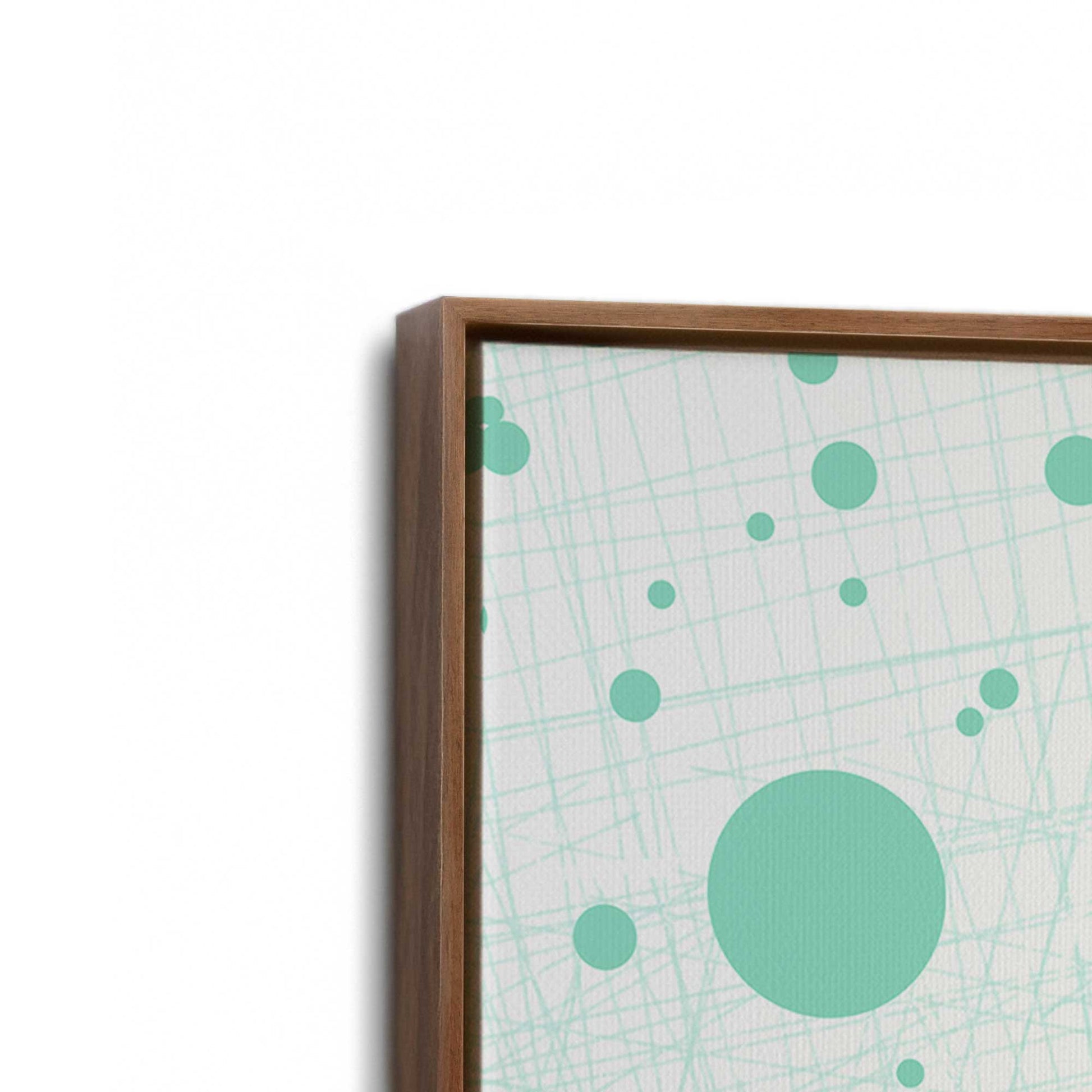 [Color:Walnut], Picture of art in a Walnut frame at an angle