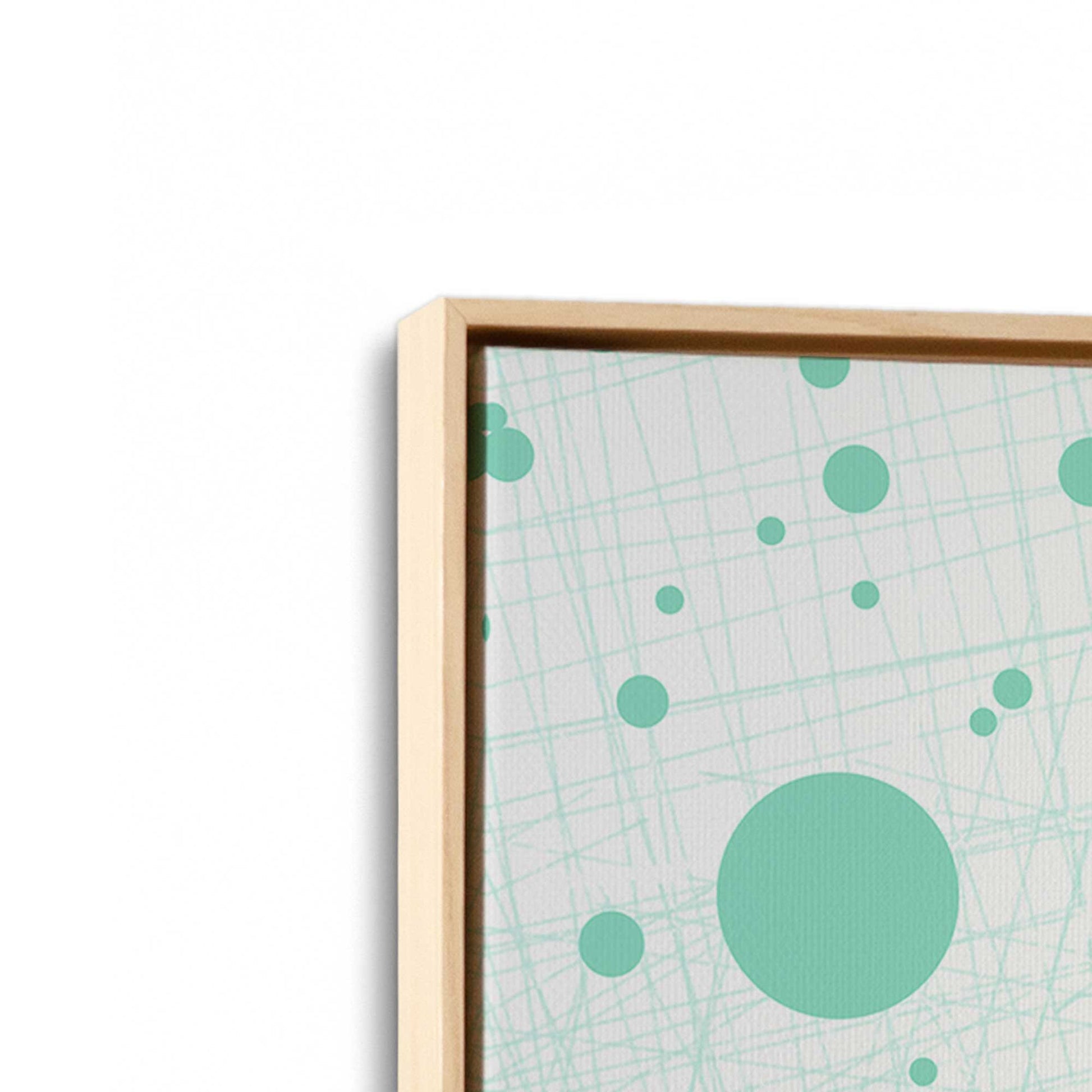 [Color:American Maple], Picture of art in a American Maple frame at an angle