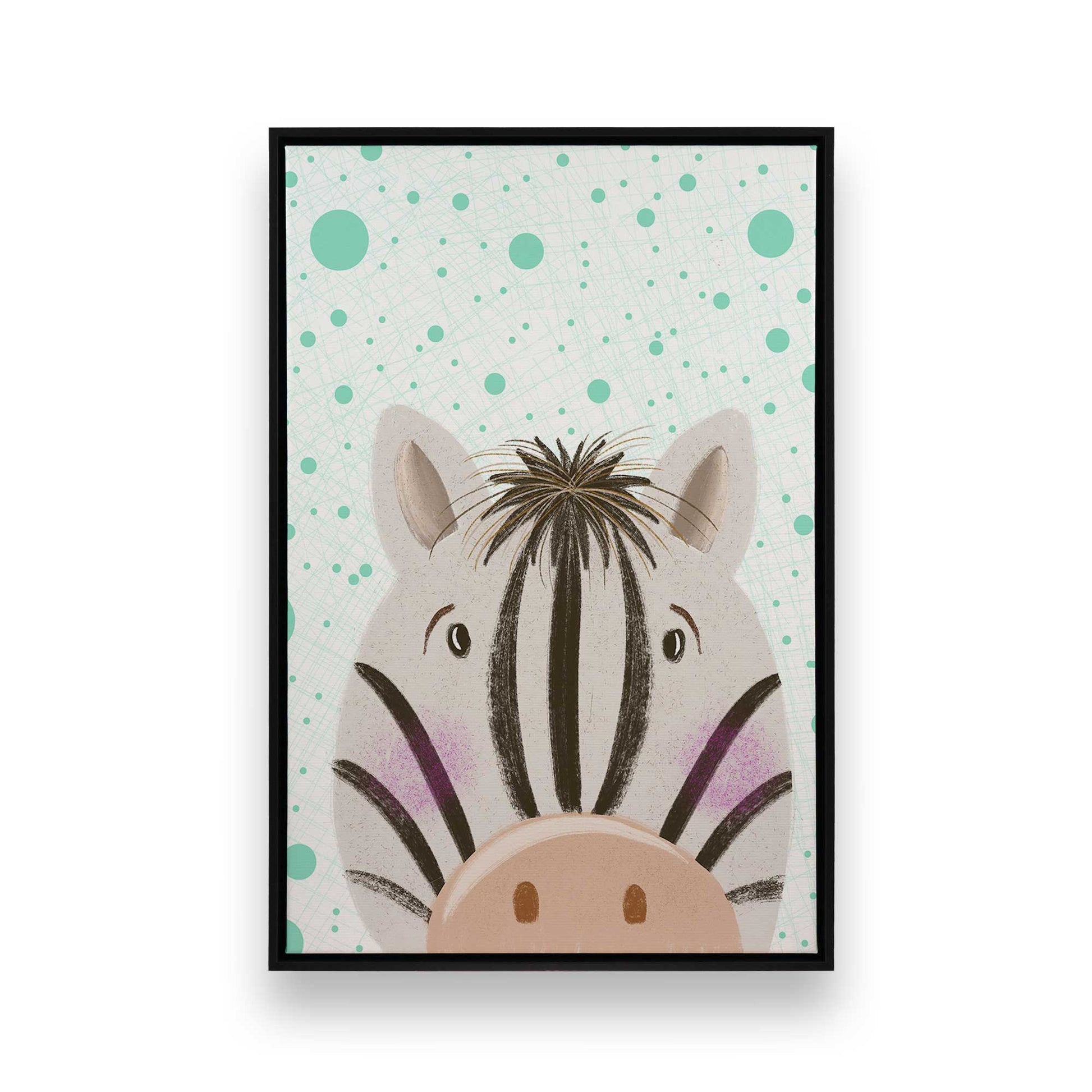 [Color:Satin Black], Picture of art in a Satin Black frame