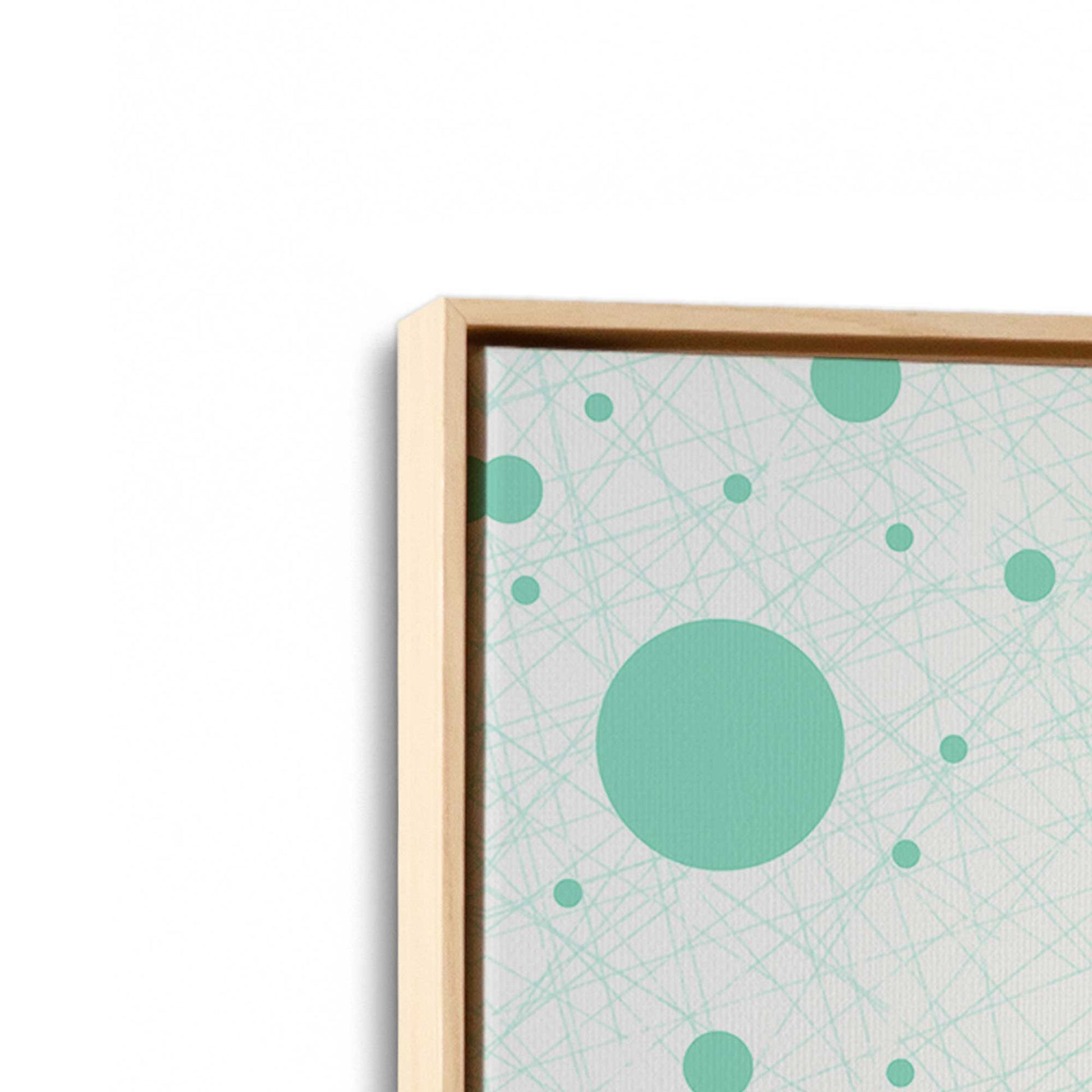 [Color:American Maple], Picture of art in a American Maple frame at an angle