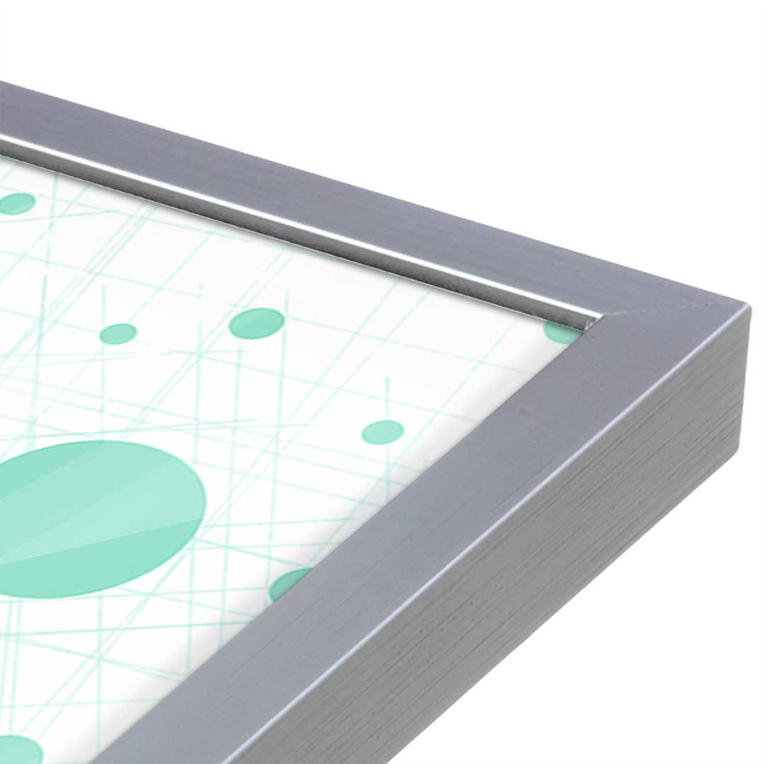 [Color:Polished Chrome], Picture of art in a Polished Chrome frame at an angle