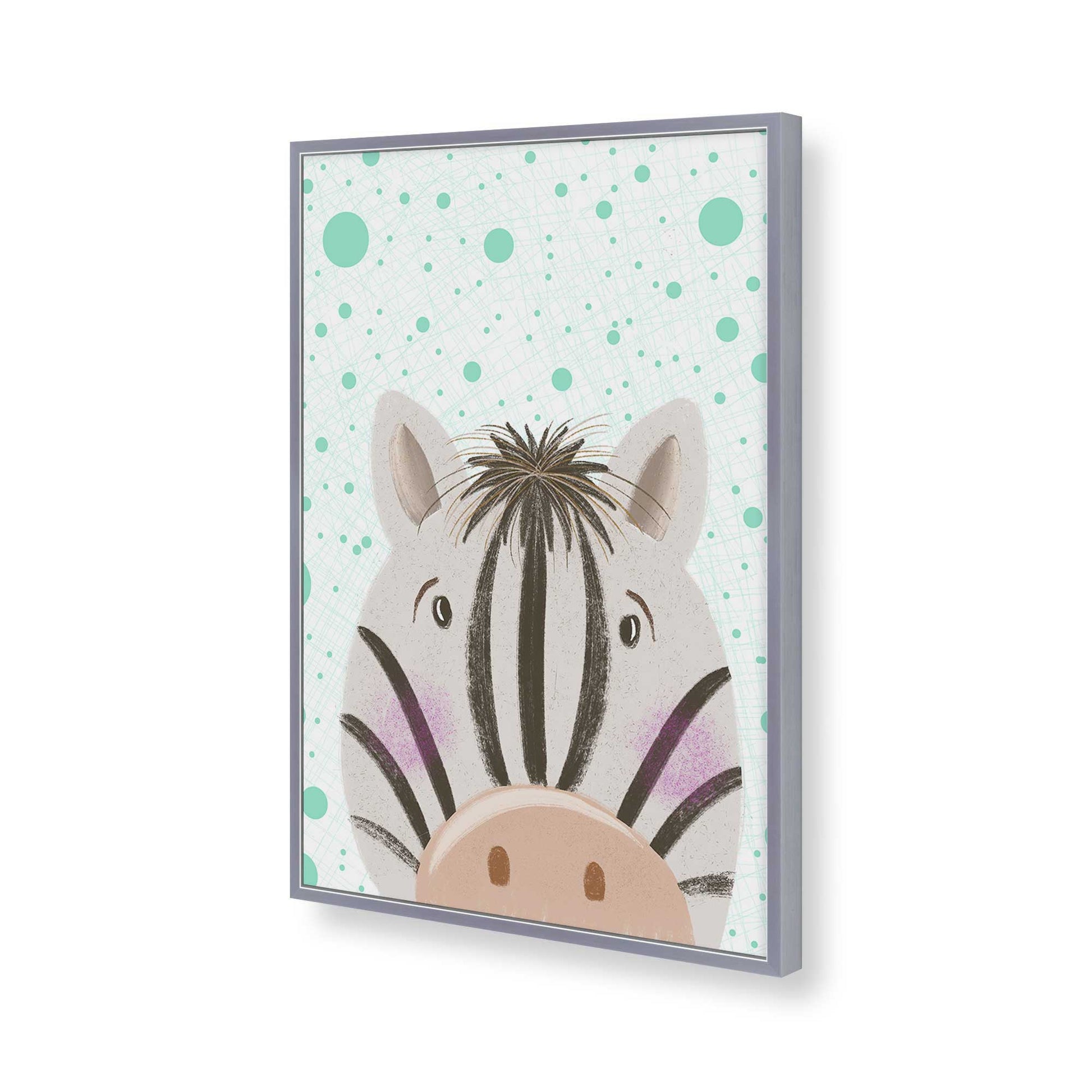[Color:Polished Chrome], Picture of art in a Polished Chrome frame of the corner
