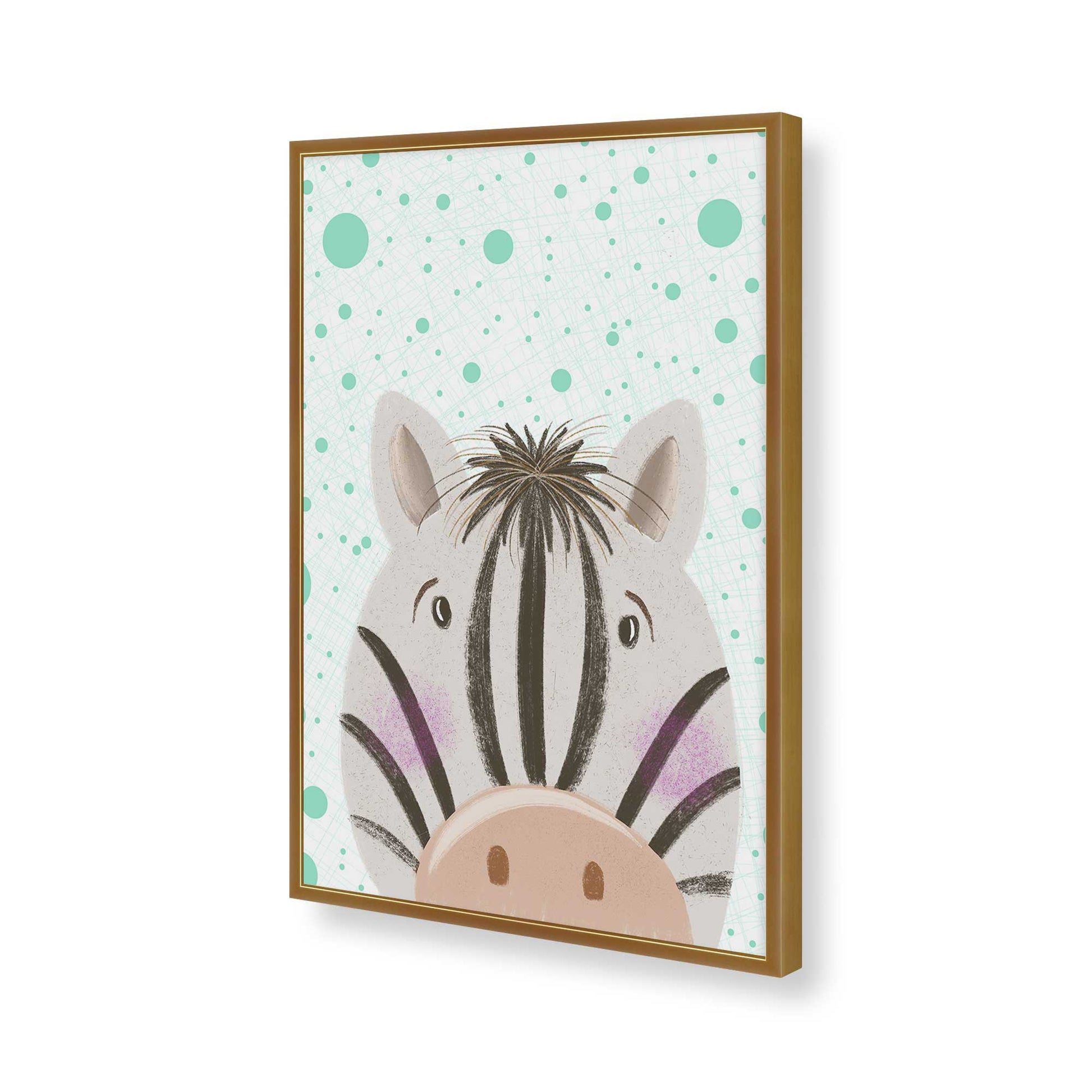 [Color:Polished Gold], Picture of art in a Polished Gold frame of the corner