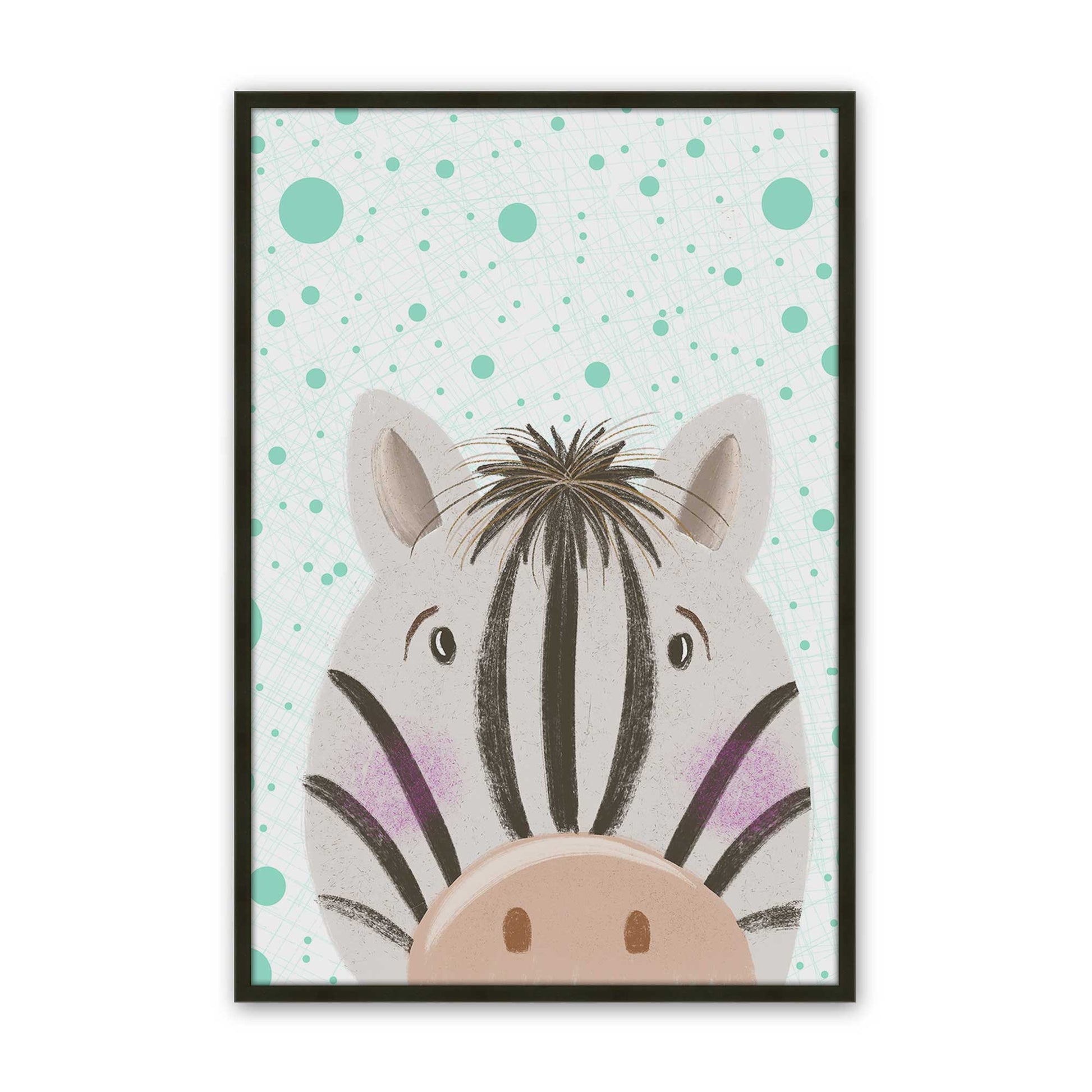 [Color:Satin Black], Picture of art in a Satin Black frame