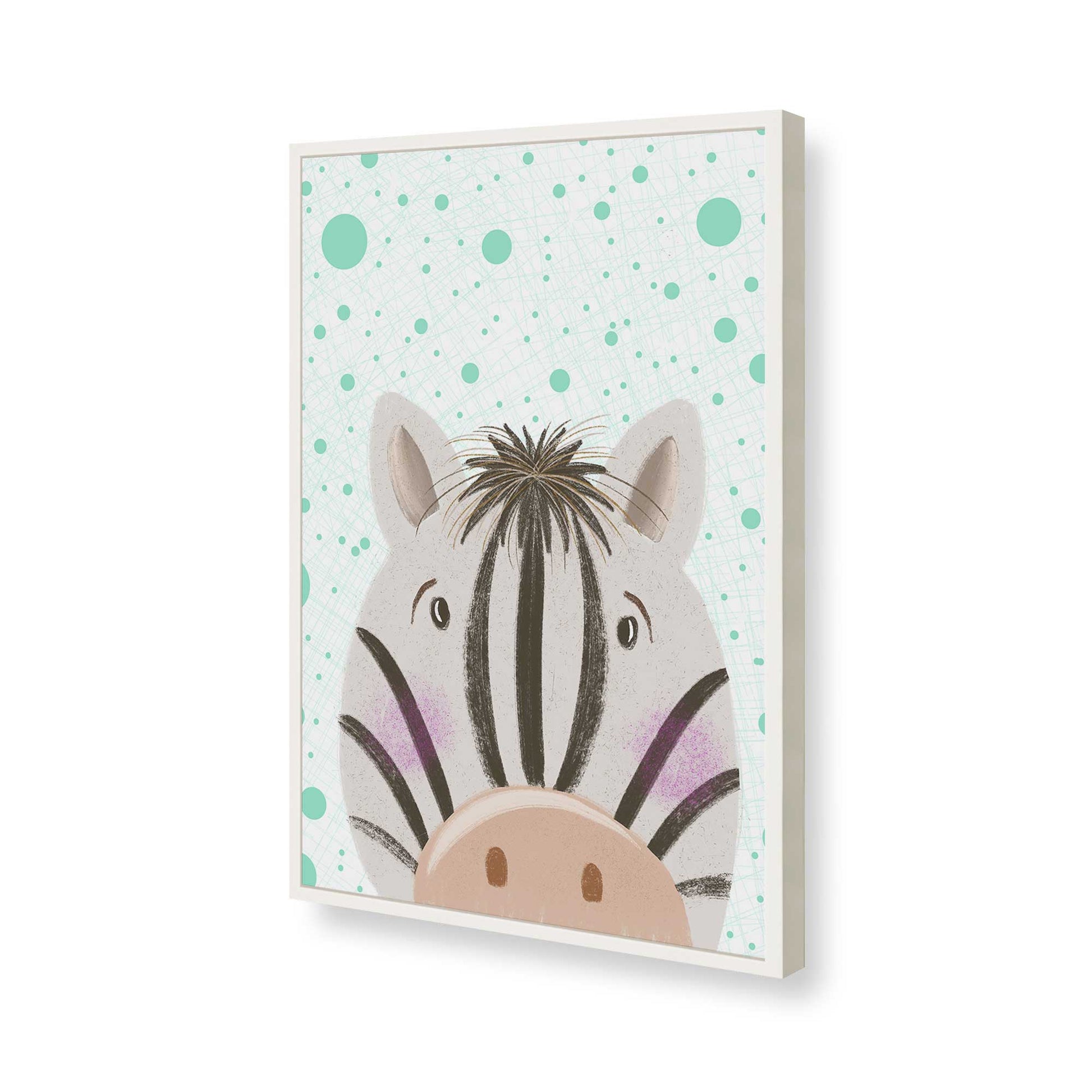 [Color:Opaque White], Picture of art in a Opaque White frame of the corner