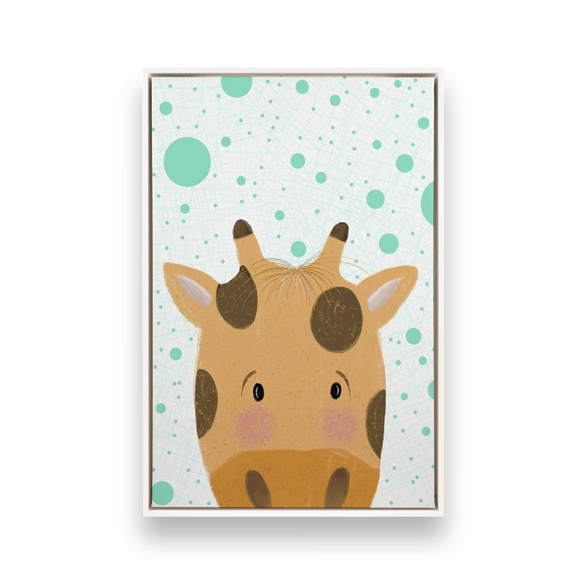 [Color:Opaque White], Picture of art in a White frame
