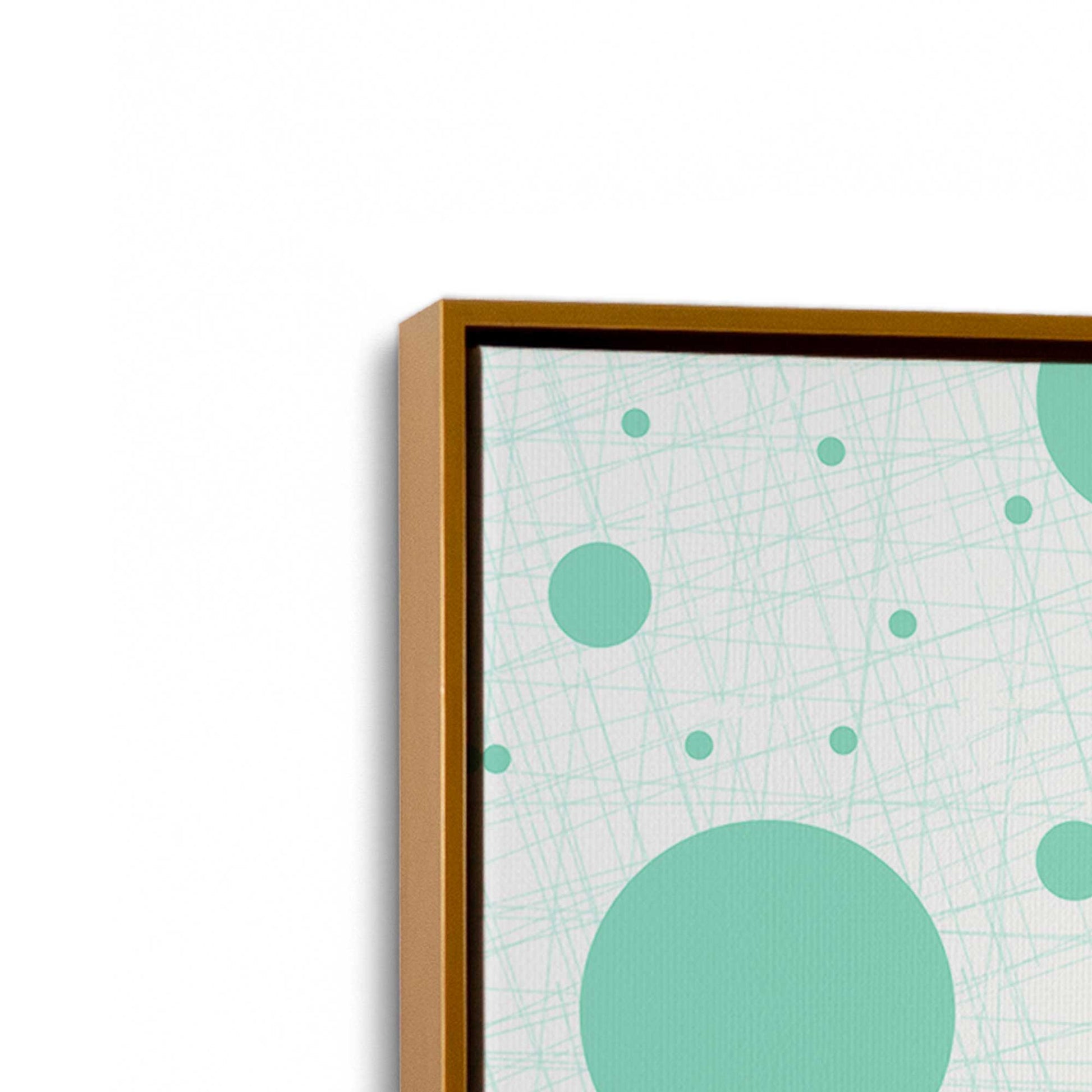 [Color:Polished Gold], Picture of art in a Polished Gold frame at an angle