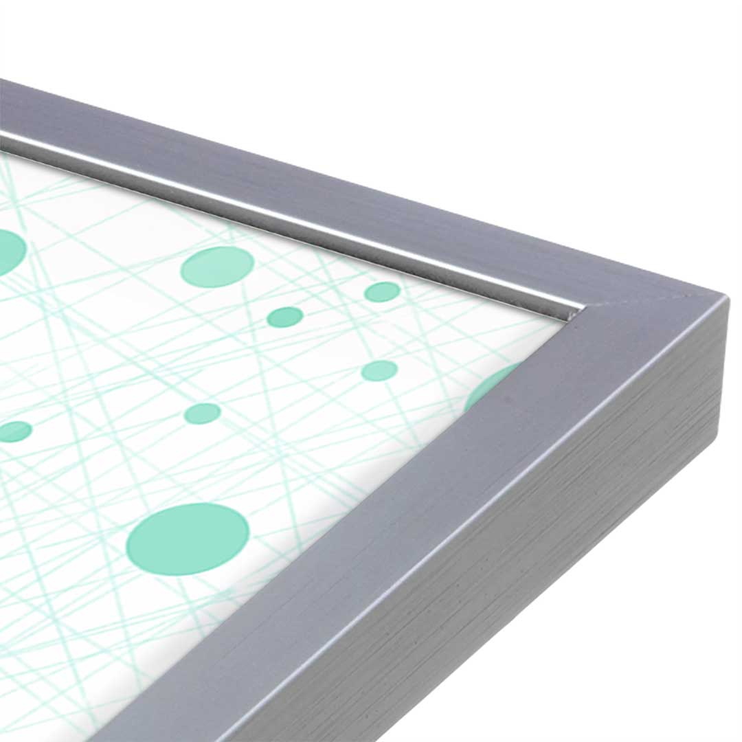 [Color:Polished Chrome], Picture of art in a Polished Chrome frame at an angle