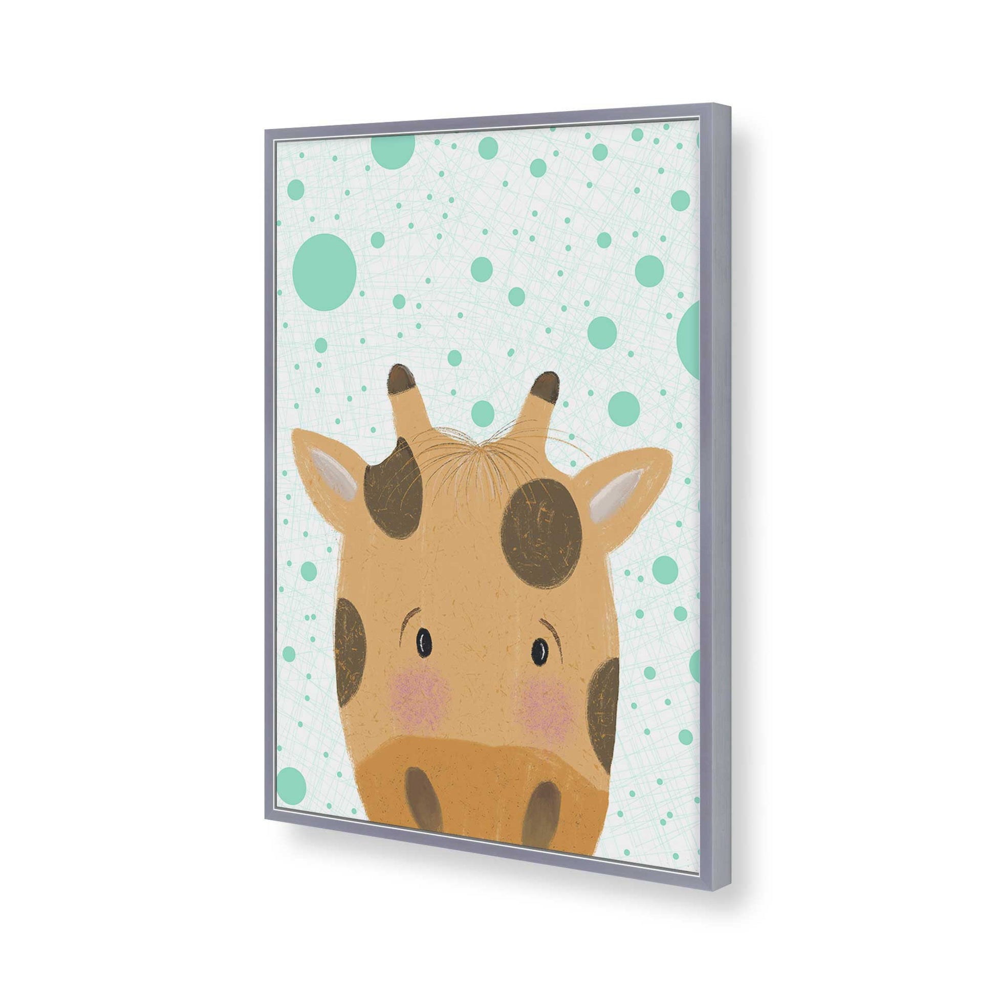 [Color:Polished Chrome], Picture of art in a Polished Chrome frame of the corner