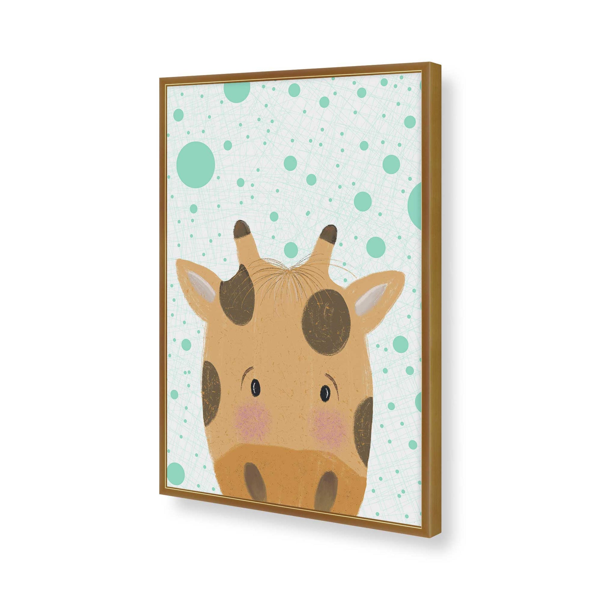 [Color:Polished Gold], Picture of art in a Polished Gold frame of the corner