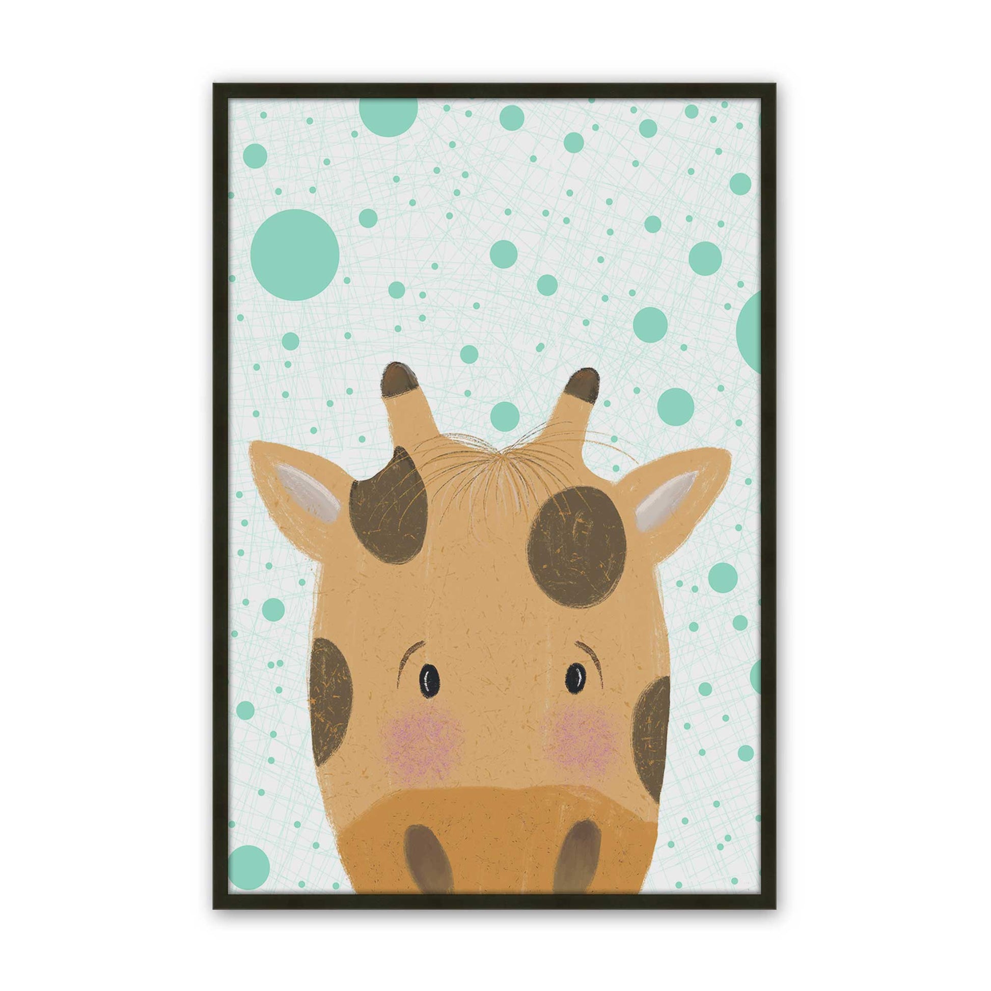 [Color:Satin Black], Picture of art in a Satin Black frame