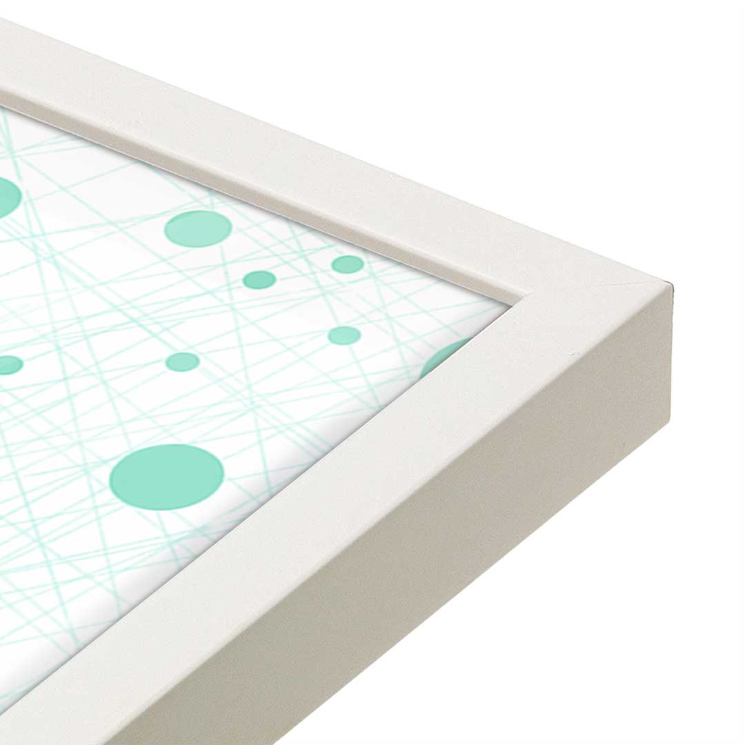 [Color:Opaque White], Picture of art in a Opaque White frame at an angle