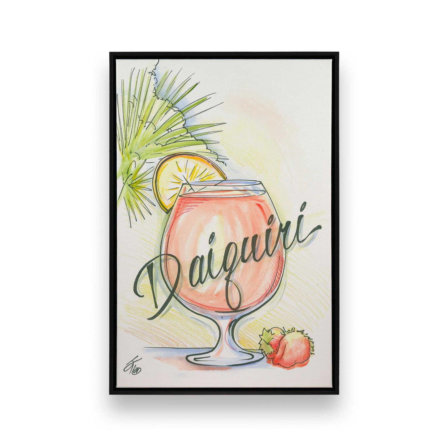 [Color:Satin Black], Picture of art in a Satin Black frame