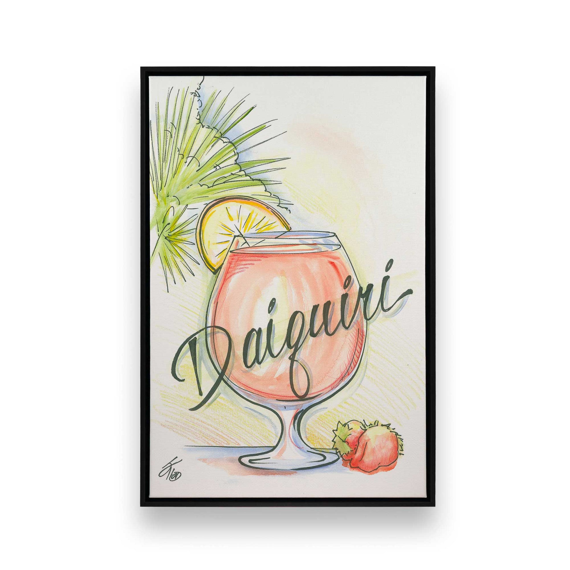 [Color:Satin Black], Picture of art in a Satin Black frame