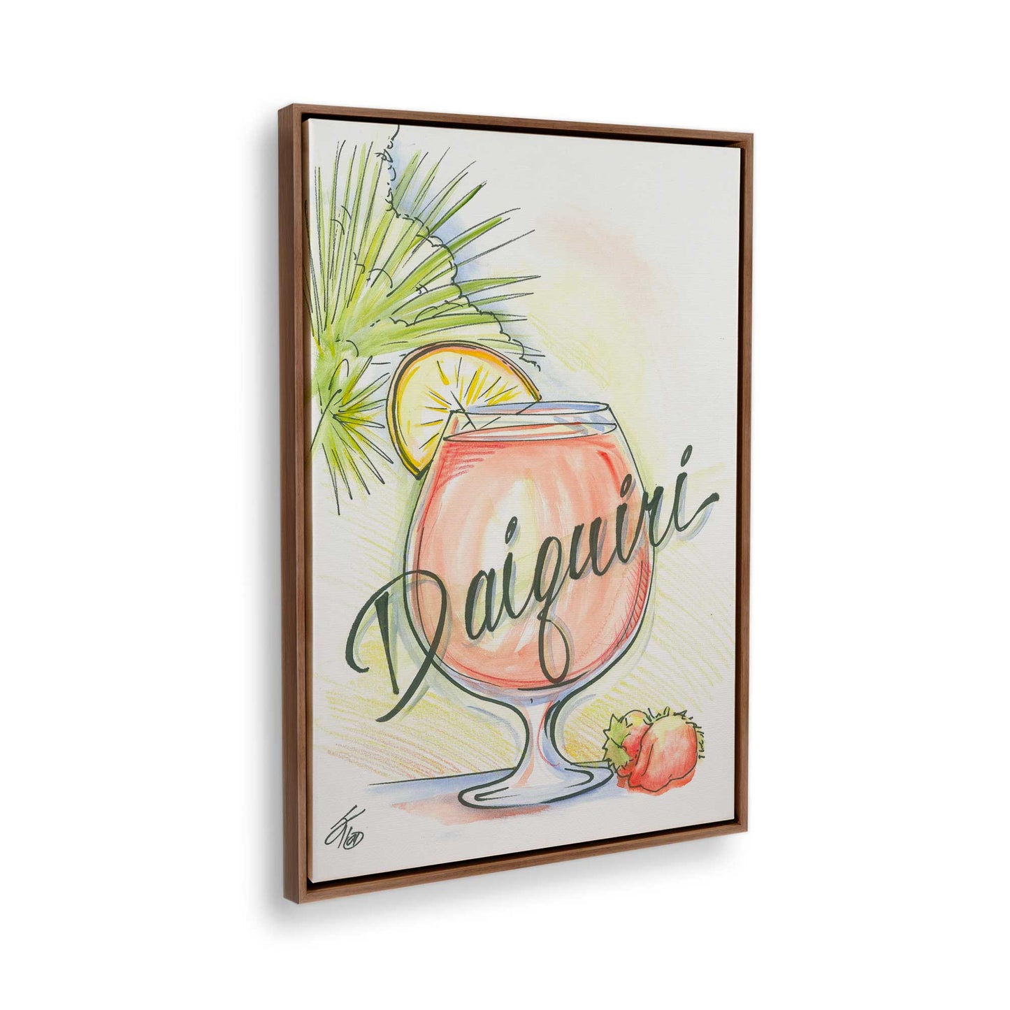 [Color:Walnut], Picture of the corner of the art