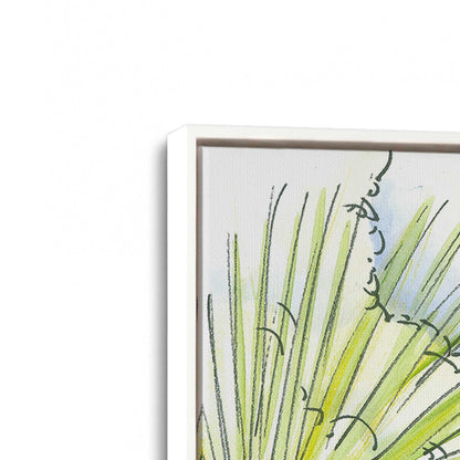 [Color:Opaque White], Picture of art in a White frame at an angle
