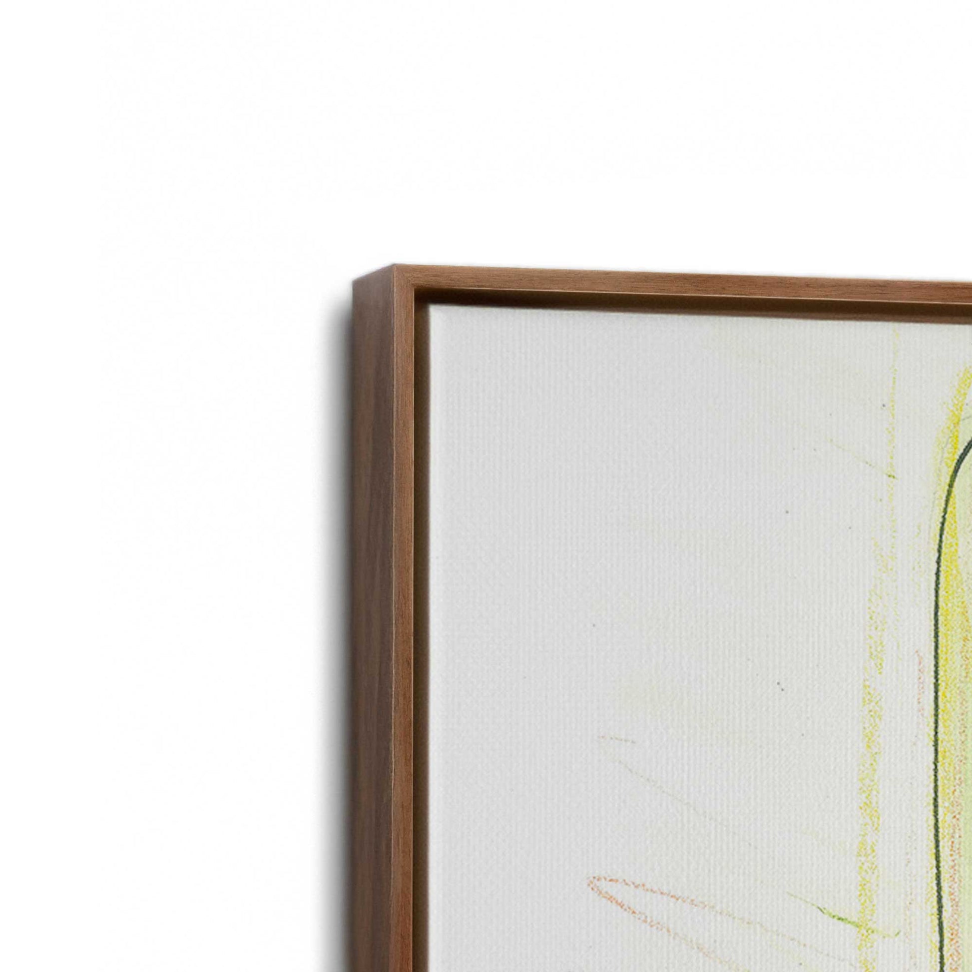 [Color:Walnut], Picture of art in a Walnut frame at an angle