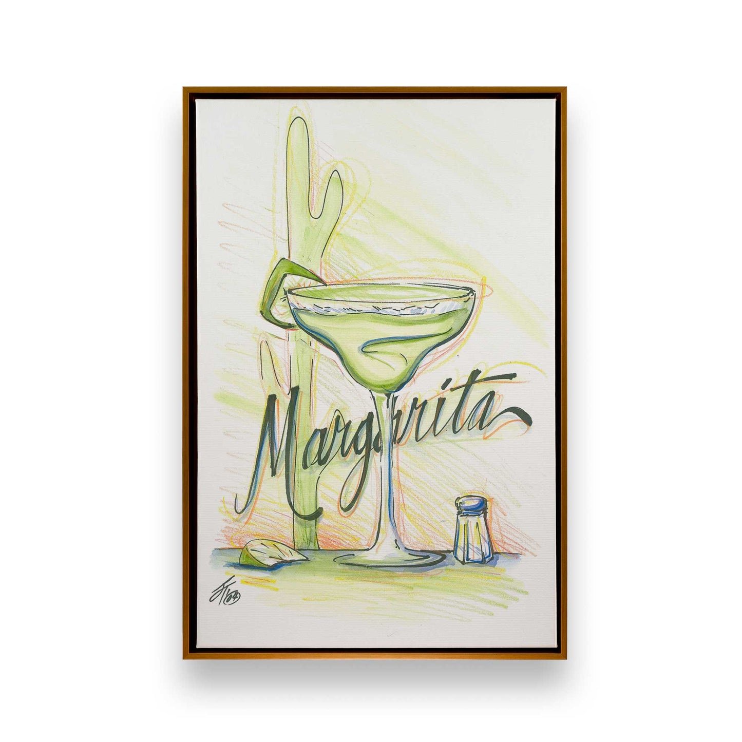 [Color:Polished Gold], Picture of art in a Polished Gold frame