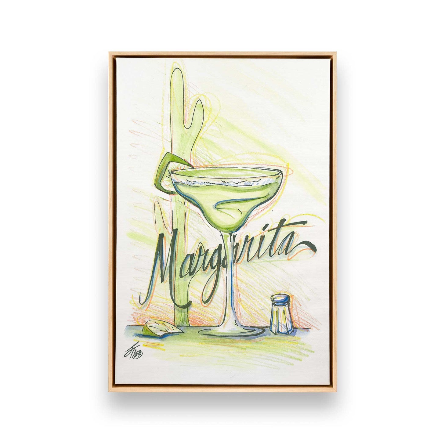 [Color:American Maple], Picture of art in a American Maple frame