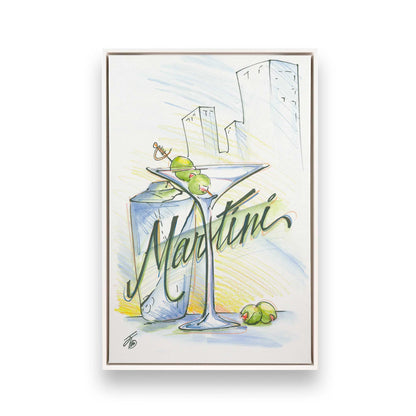 [Color:Opaque White], Picture of art in a White frame
