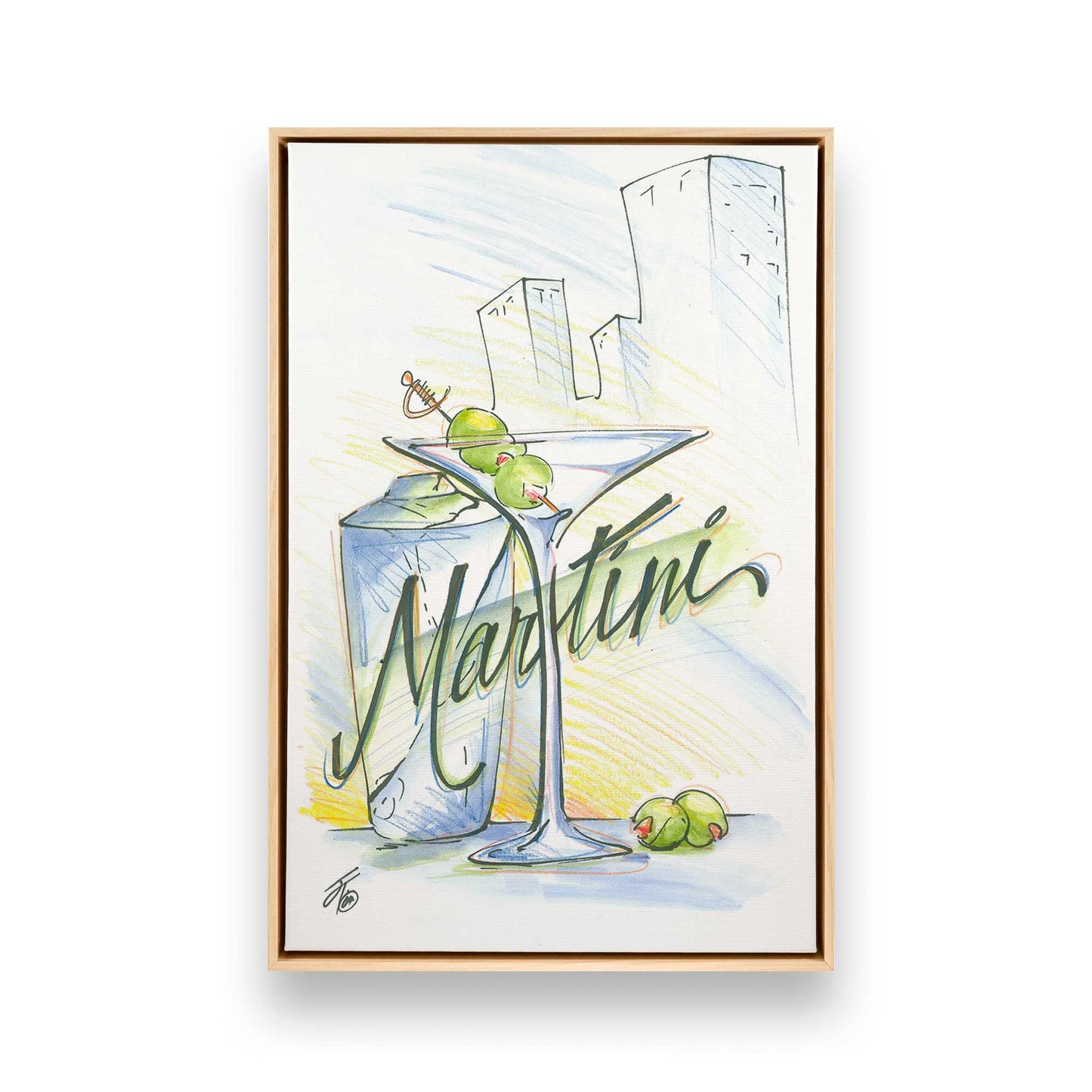 [Color:American Maple], Picture of art in a American Maple frame