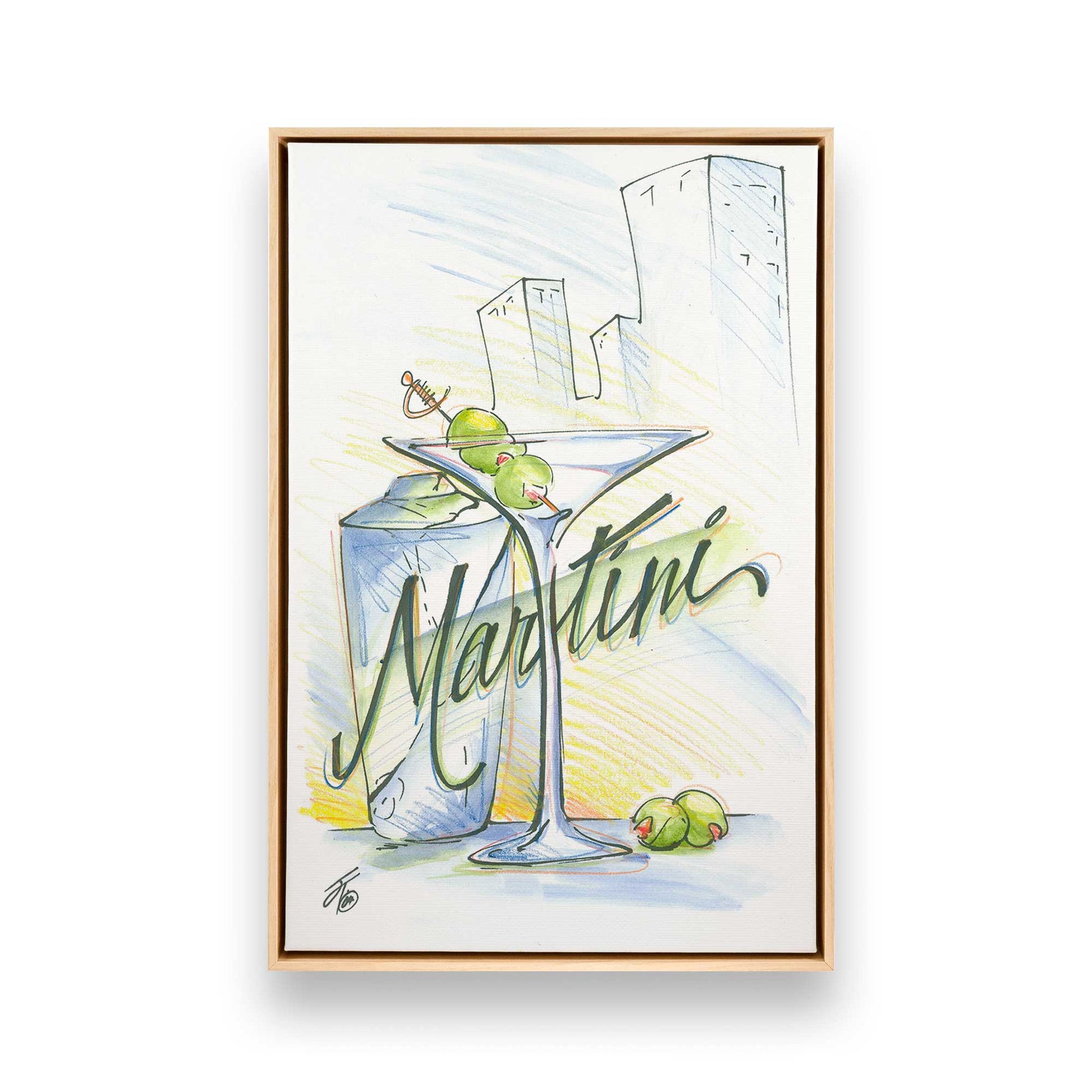 [Color:American Maple], Picture of art in a American Maple frame