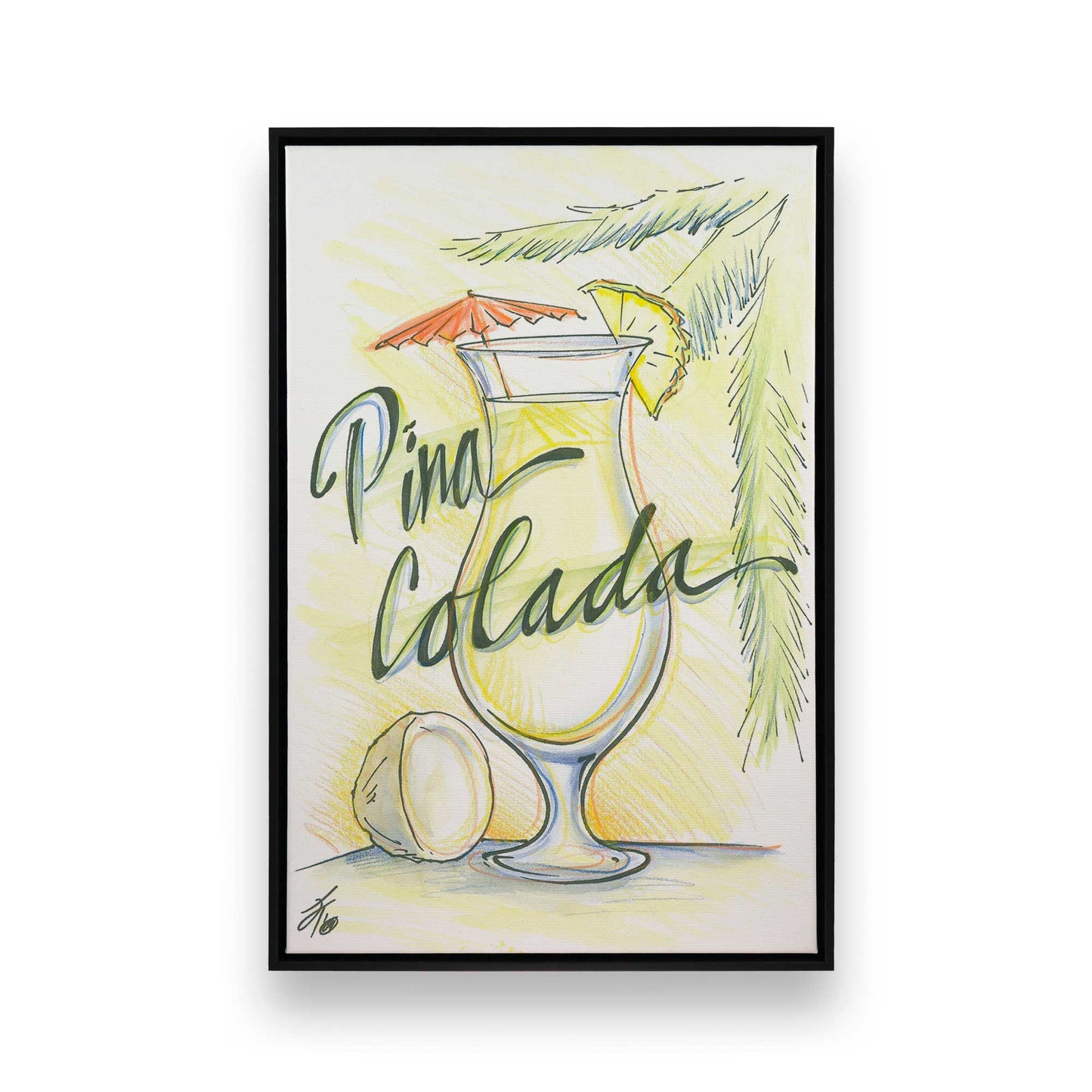 [Color:Satin Black], Picture of art in a Satin Black frame