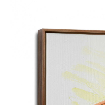 [Color:Walnut], Picture of art in a Walnut frame at an angle