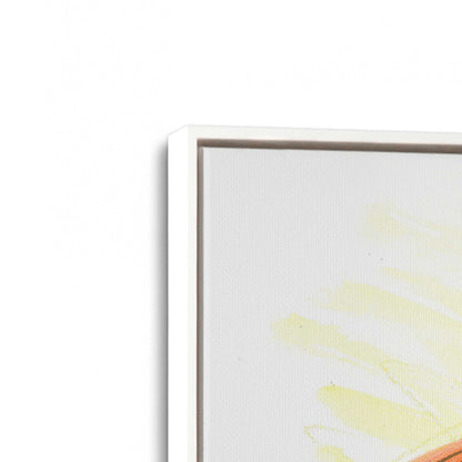 [Color:Opaque White], Picture of art in a White frame at an angle