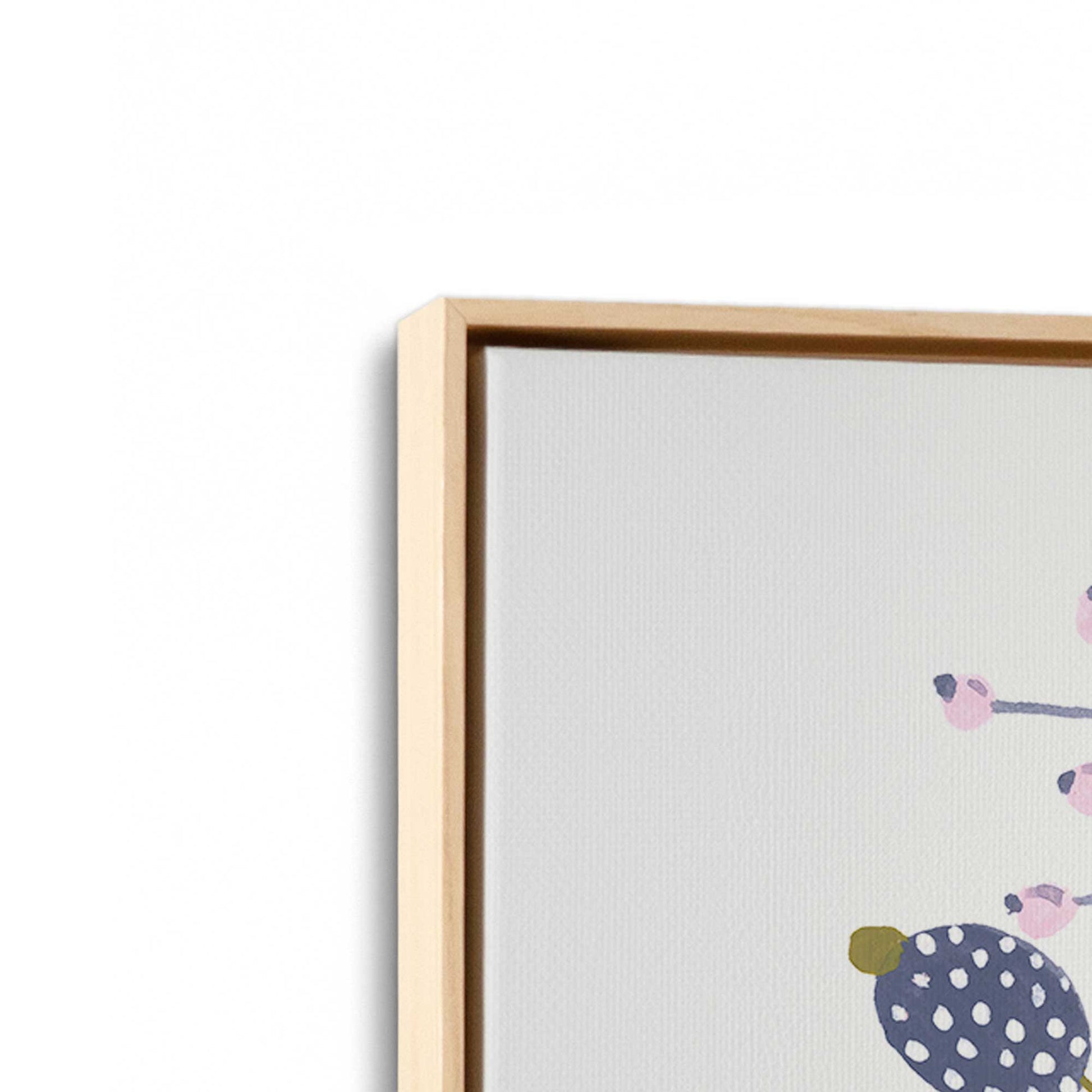 [Color:American Maple], Picture of art in a American Maple frame at an angle